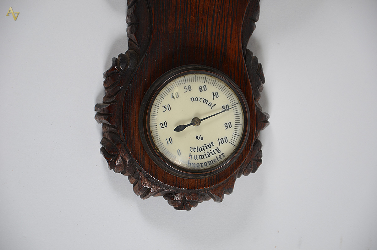 Barômetro Goldtime italiano com base de madeira. Altura 60 cm... - foto 4 de 4