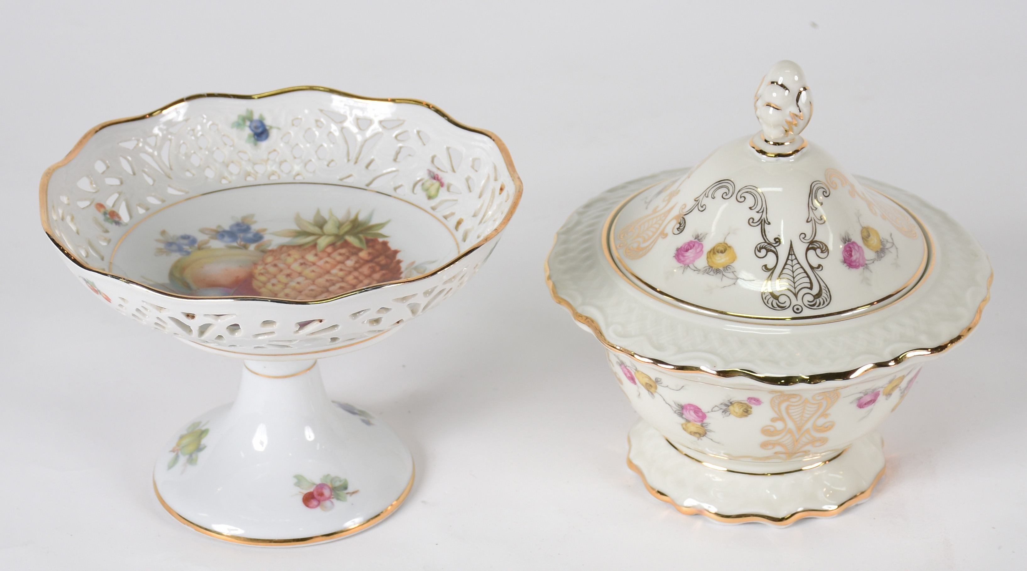 Bomboniere e fruteira da porcelana da Bavaria - foto 1 de 4
