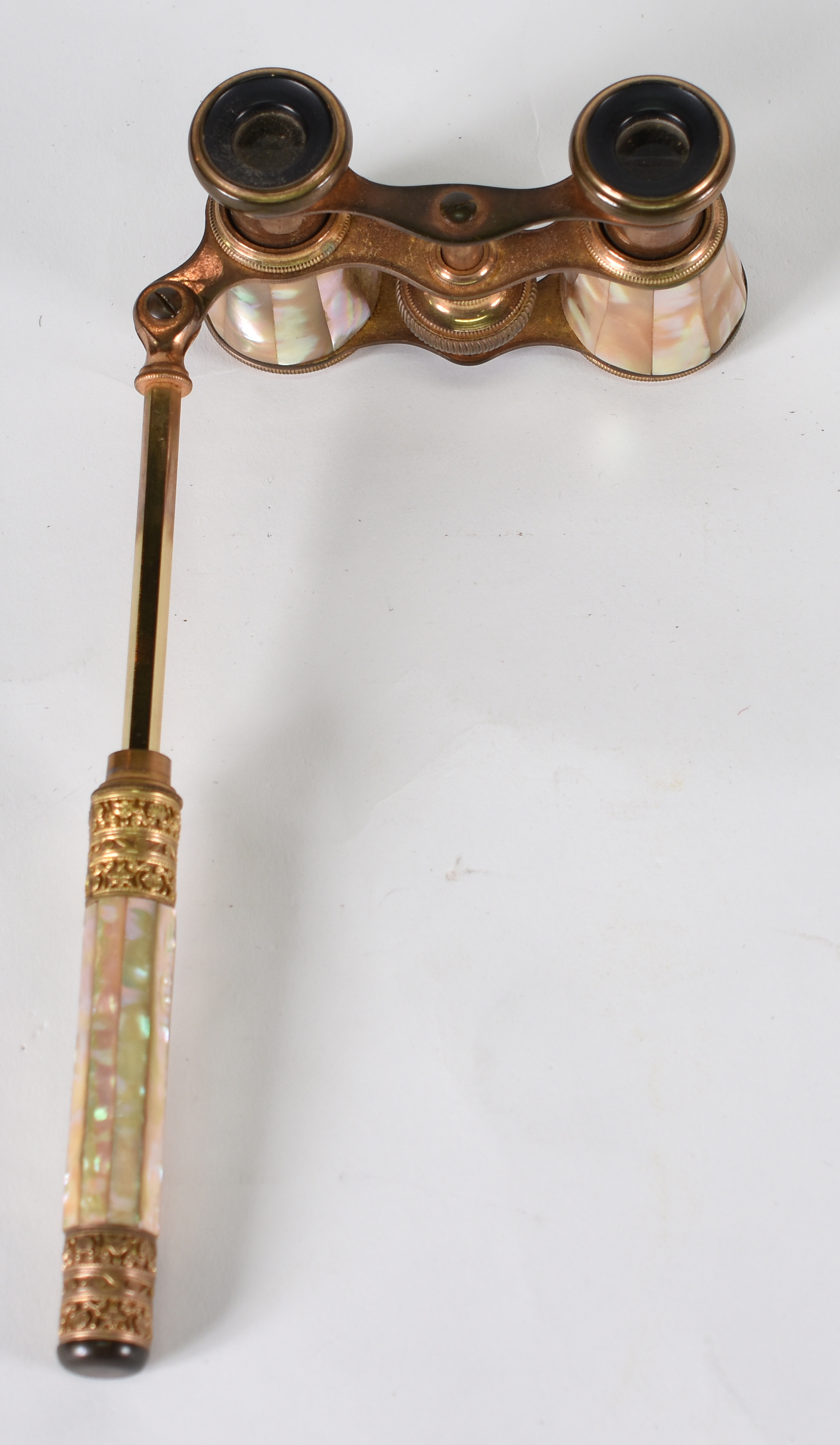 Binóculo feminino para teatro, de bronze com haste articulada de... - foto 4 de 4