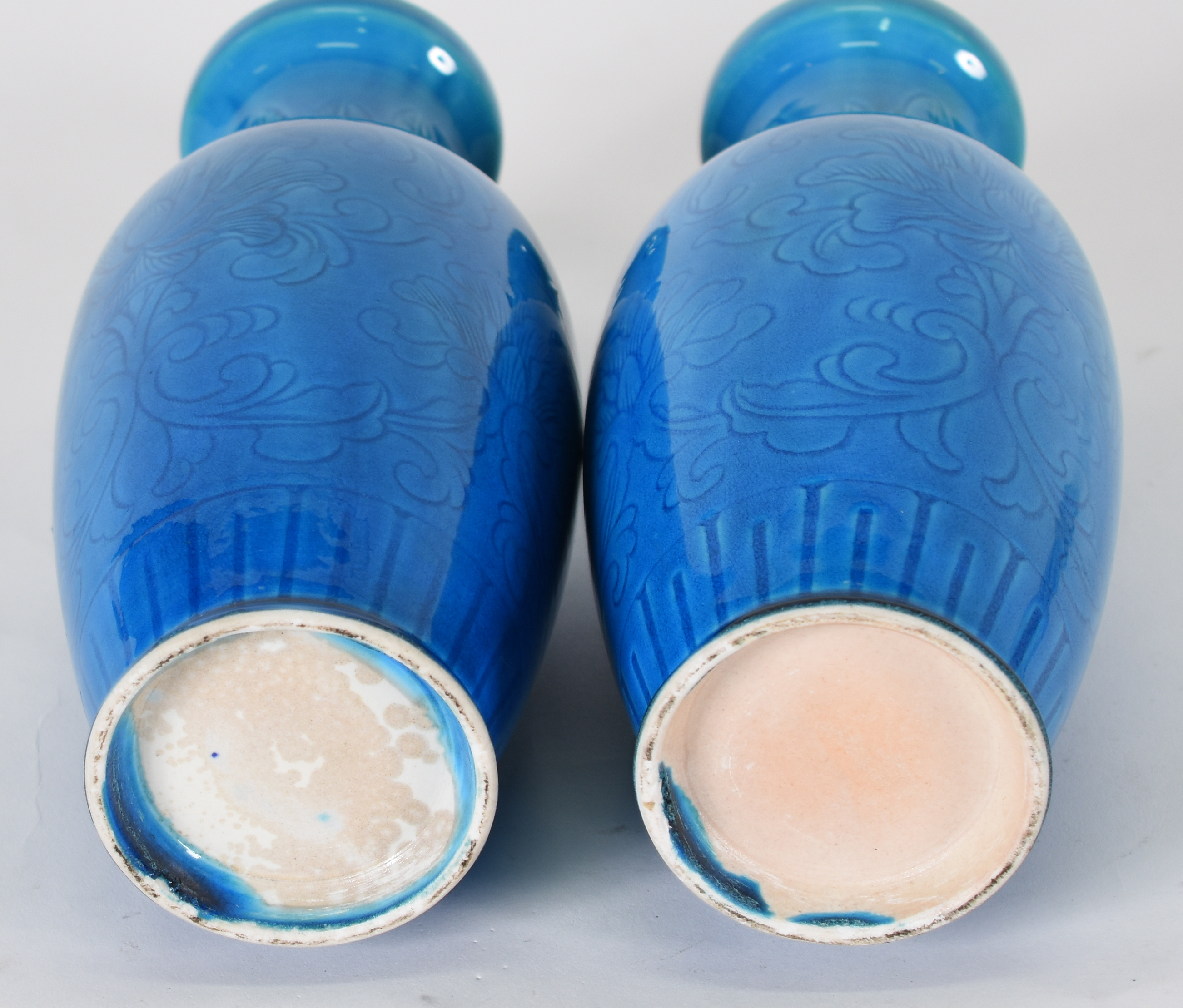 Par de vasos de porcelana azul. - foto 3 de 3
