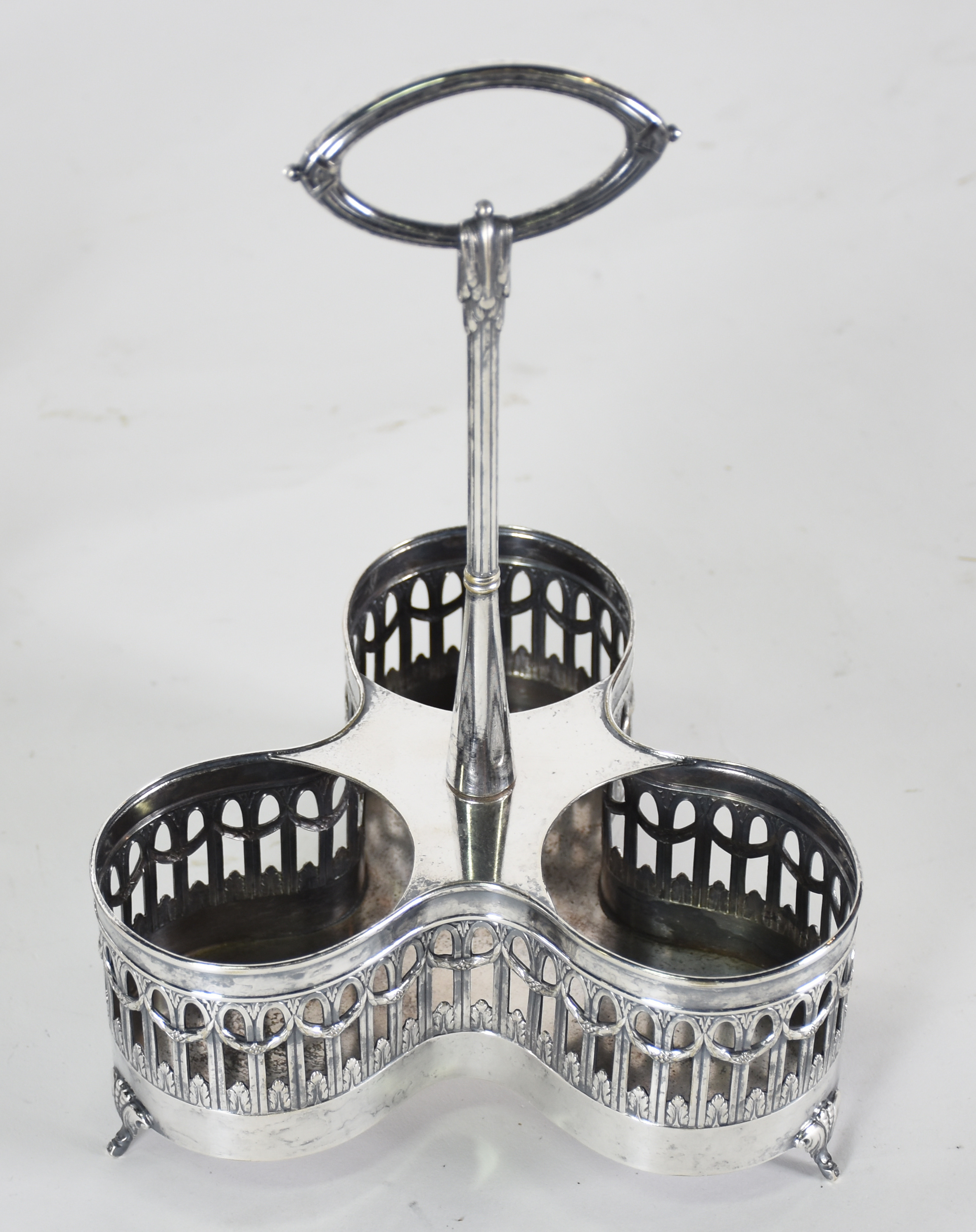 Diversas peças de metal prateado , sendo bandeja ART NOUVEAU WMF , 9... - foto 2 de 5