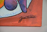 JOUBERT PANTANERO - Flores e frutas na mesa - o... - JOUBERT PANTANERO - Flores e frutas na mesa - ost - 55 x 70 - datado 2007