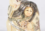 Netsuke de marfim ,  personagem teatro Kabuki, ... - Netsuke de marfim ,  personagem teatro Kabuki, rosto móvel , assinado.