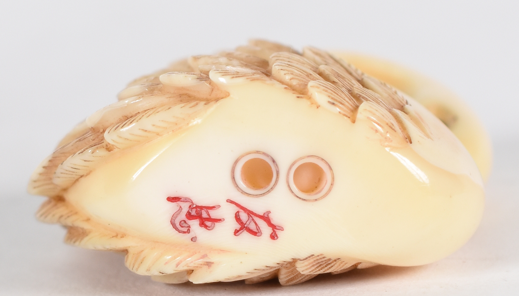 Netsuke de marfim , representando cisne - foto 4 de 4