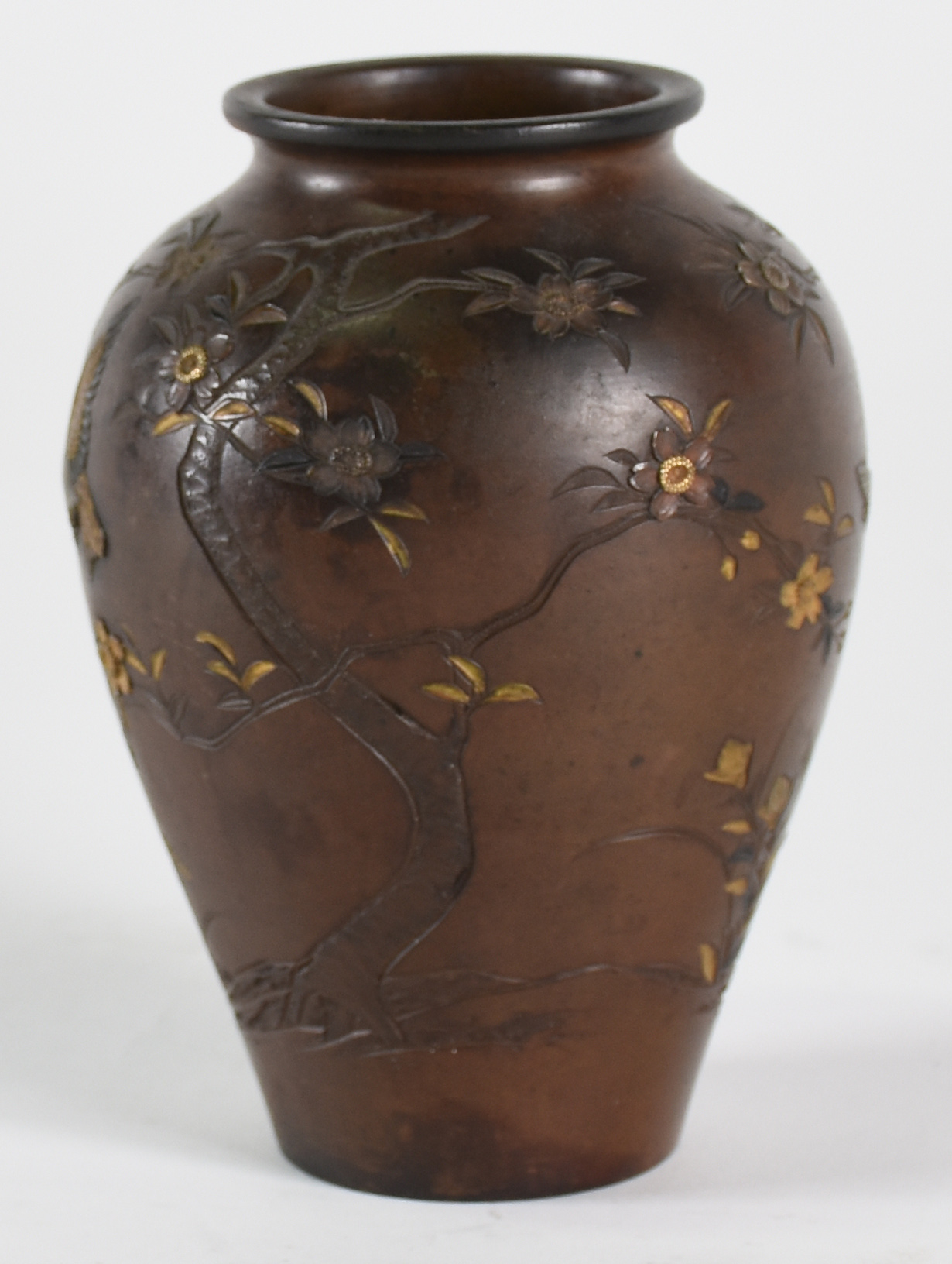 Vaso de bronze chinês assinado . - foto 2 de 3
