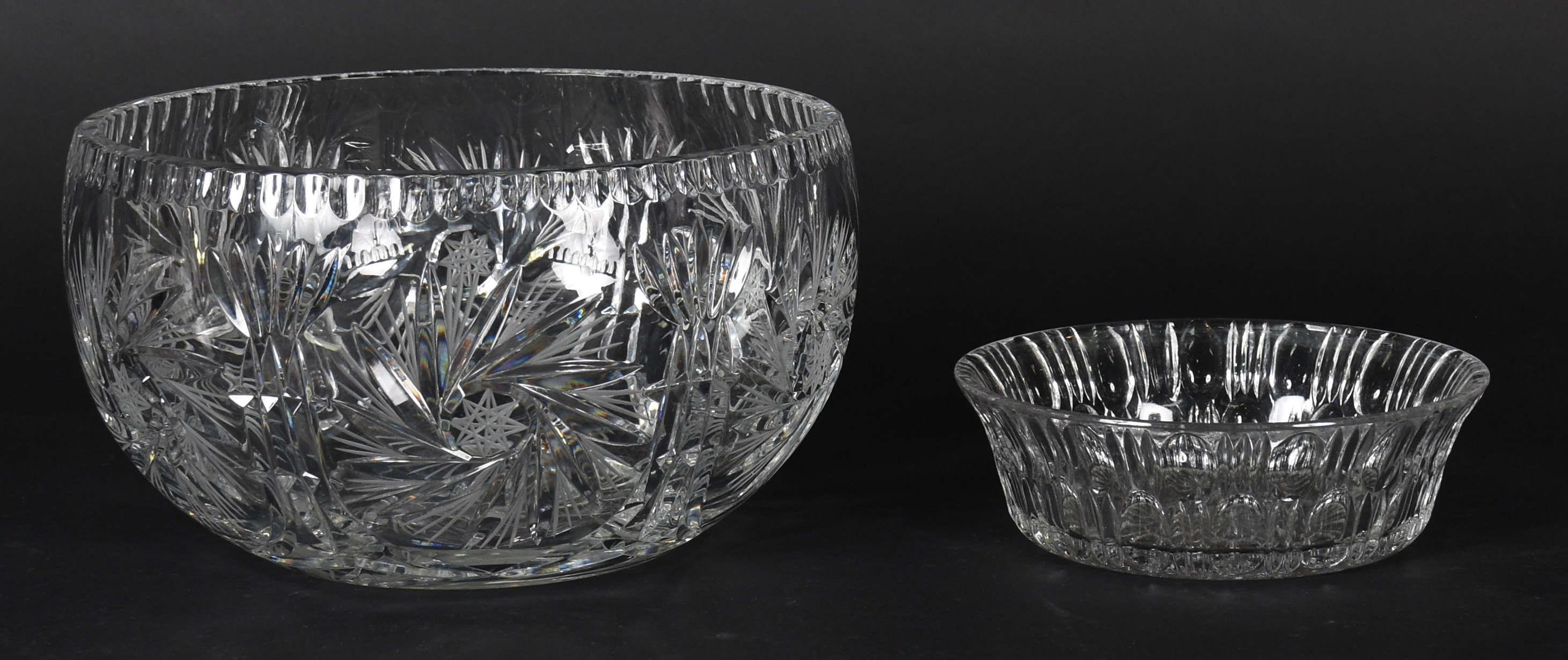 Dois bowls de cristal , 1 grande e 1 pequeno - foto 2 de 3