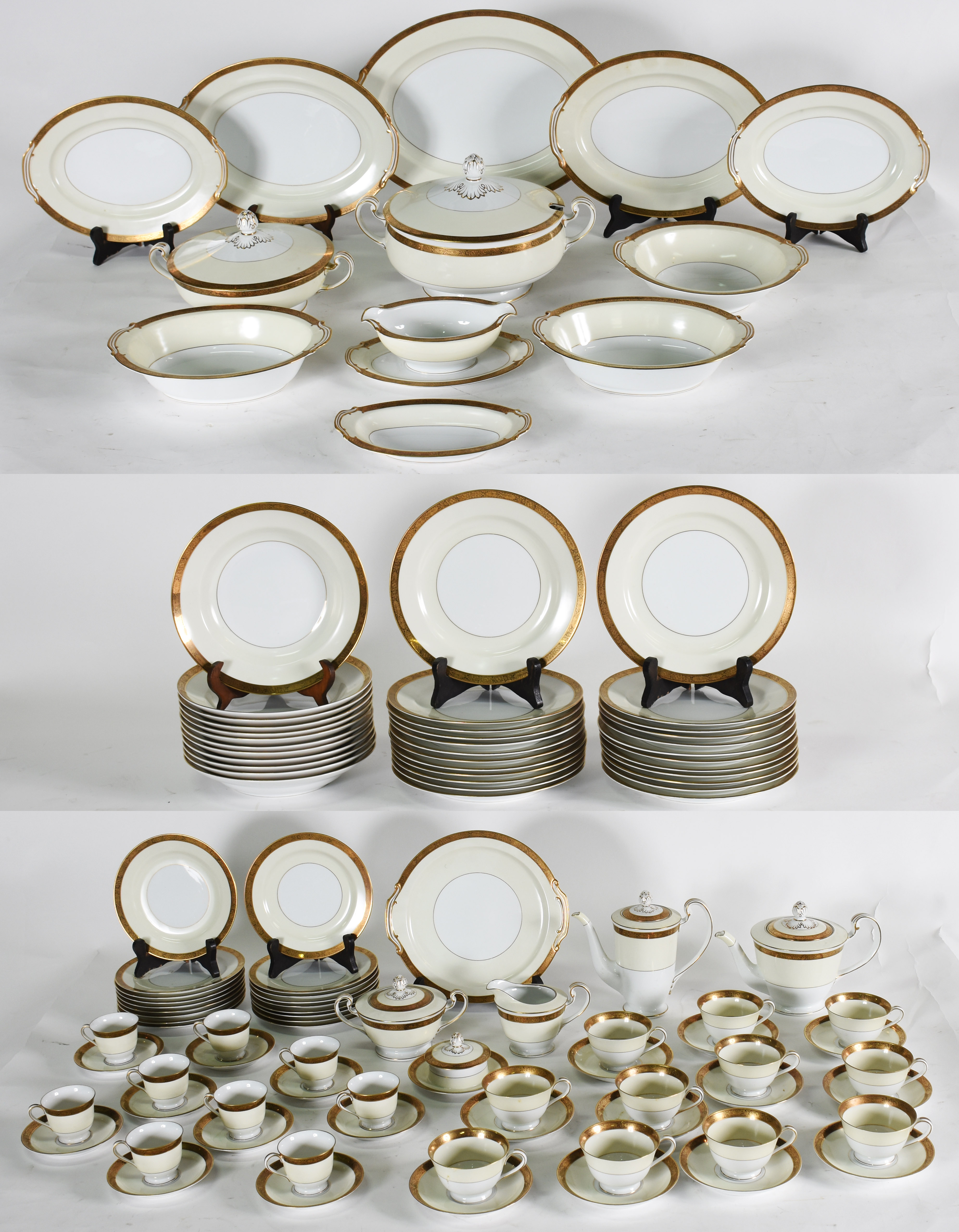 Aparelho de chá, café e jantar de porcelana Noritake , composto de 24... - foto 1 de 3