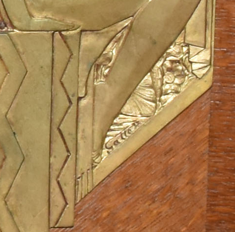Armário de madeira nobre, Art Déco , bronzes assinados por Gallé nas... - foto 3 de 4