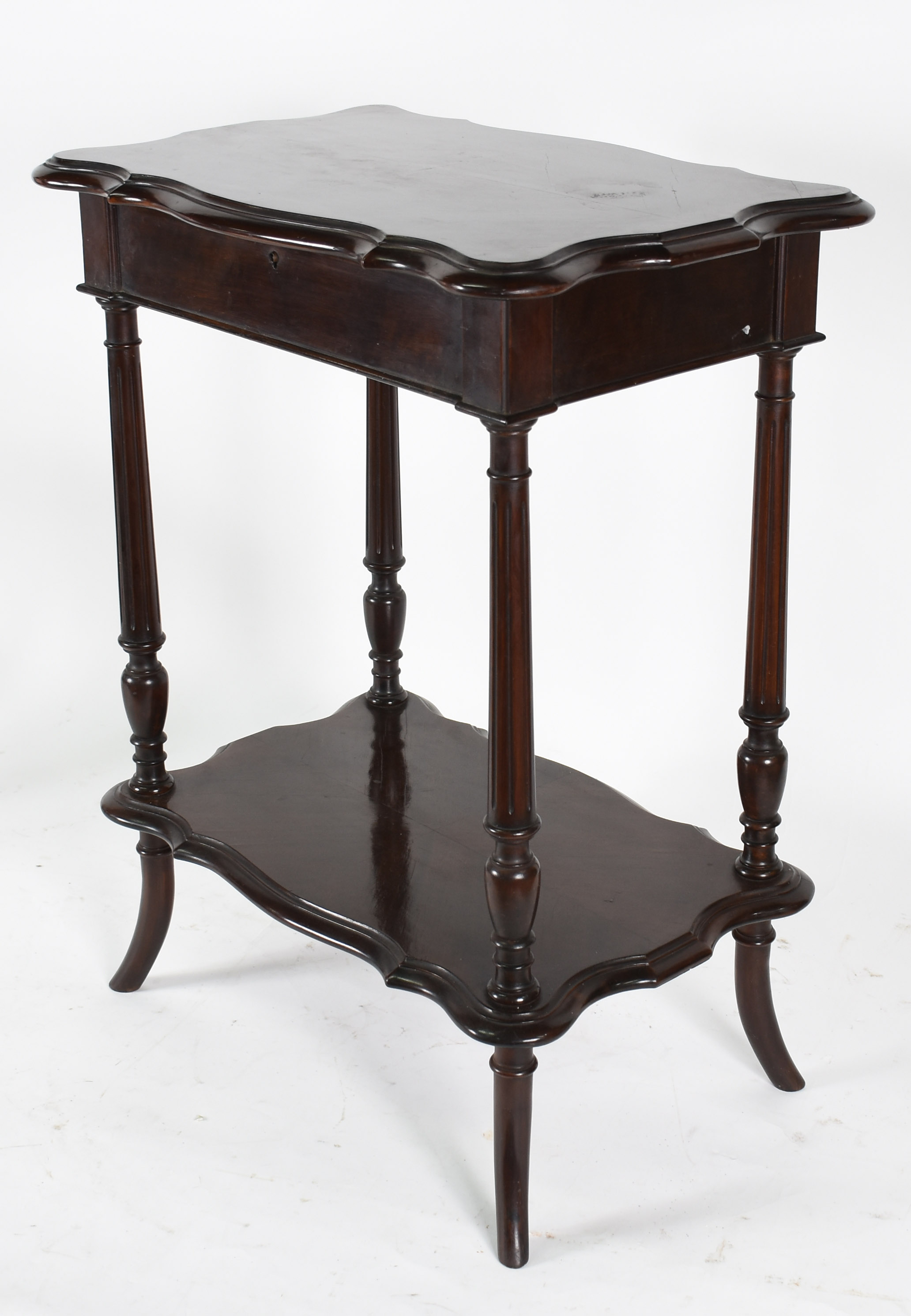 Mesa costureira de madeira nobre , tampo articulado com espelho... - foto 1 de 4