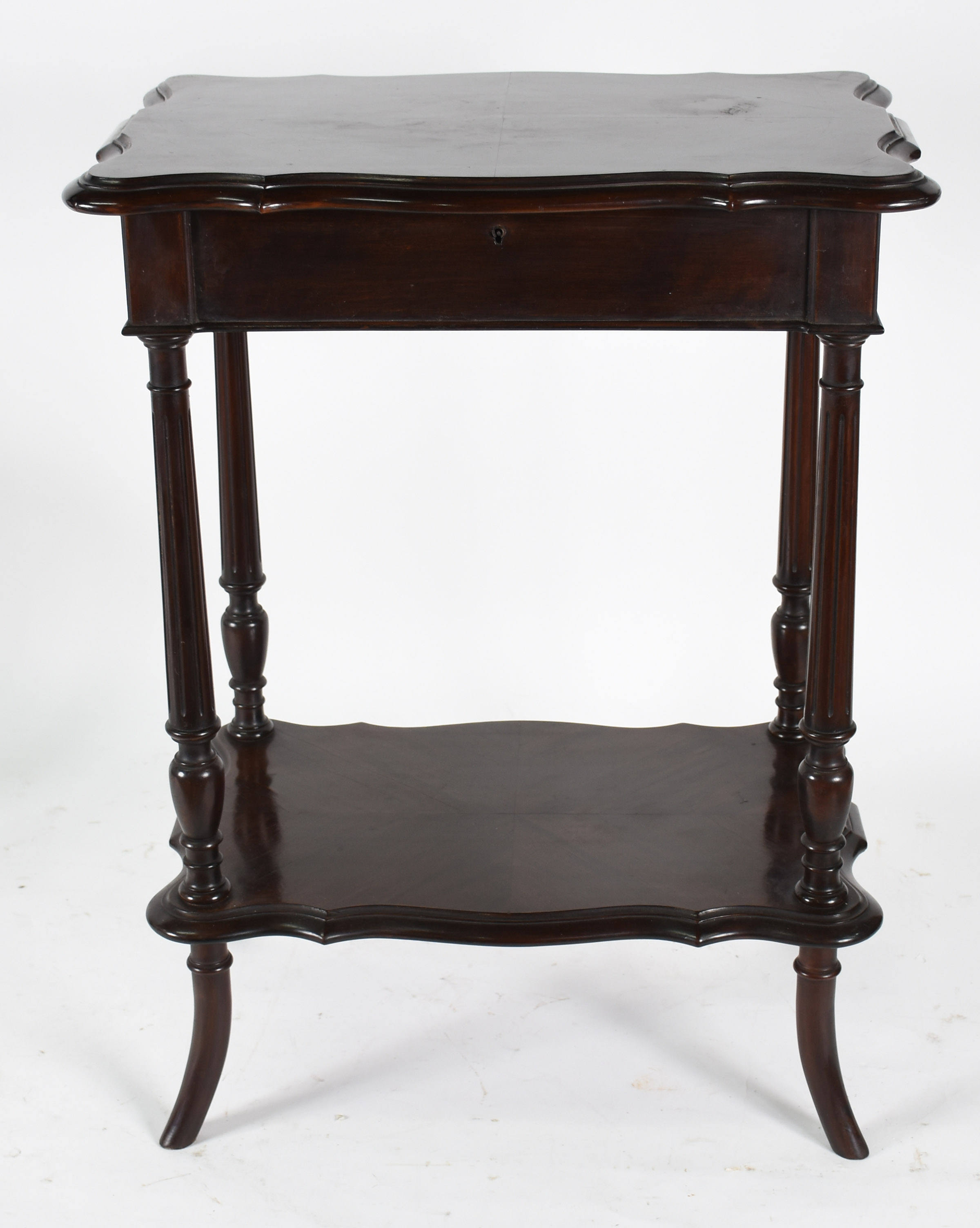 Mesa costureira de madeira nobre , tampo articulado com espelho... - foto 3 de 4