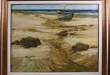 Sansão Pereira (1919-2014), Barco na praia - o.s.t.