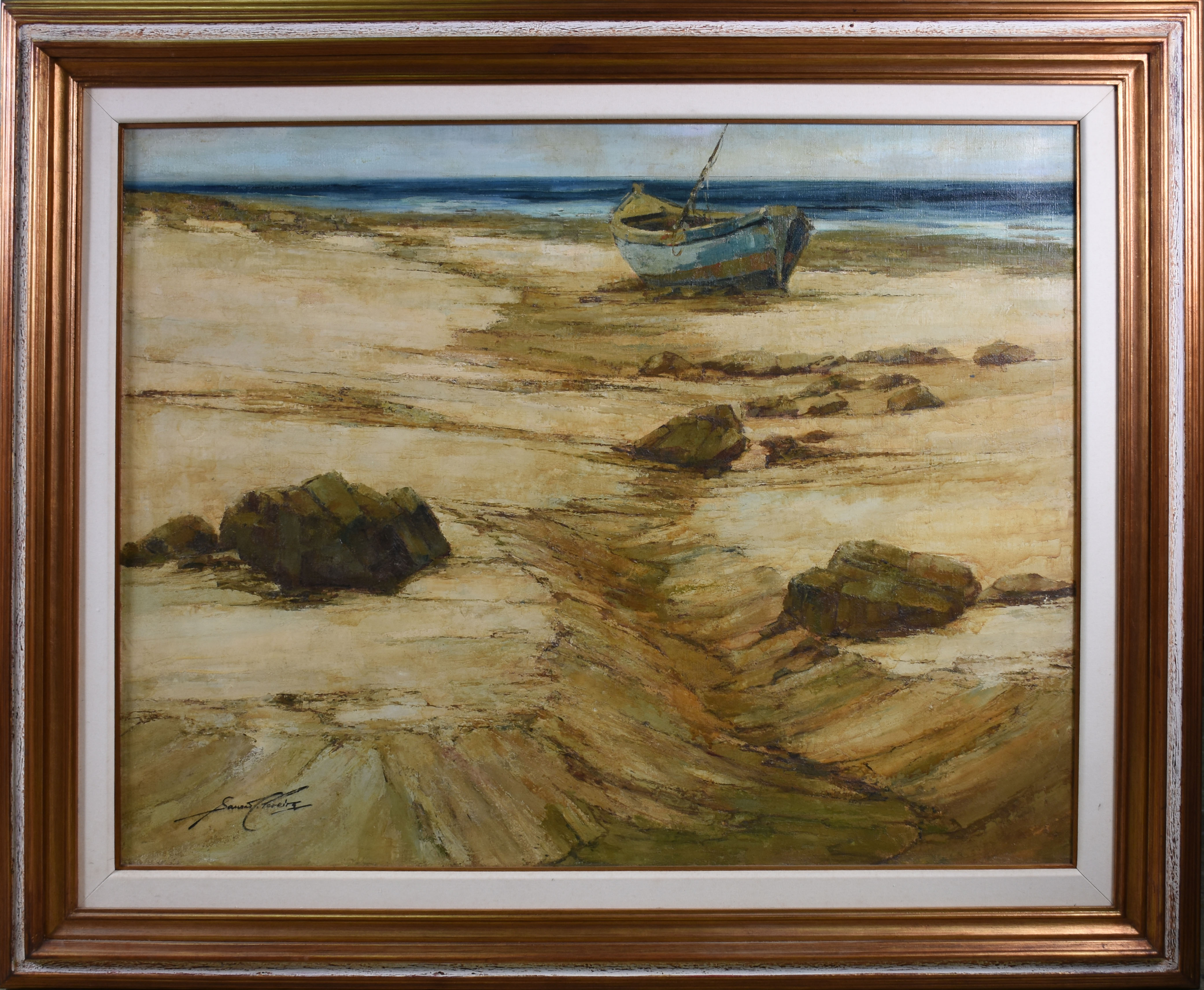 Sansão Pereira (1919-2014), Barco na praia - foto 1 de 3