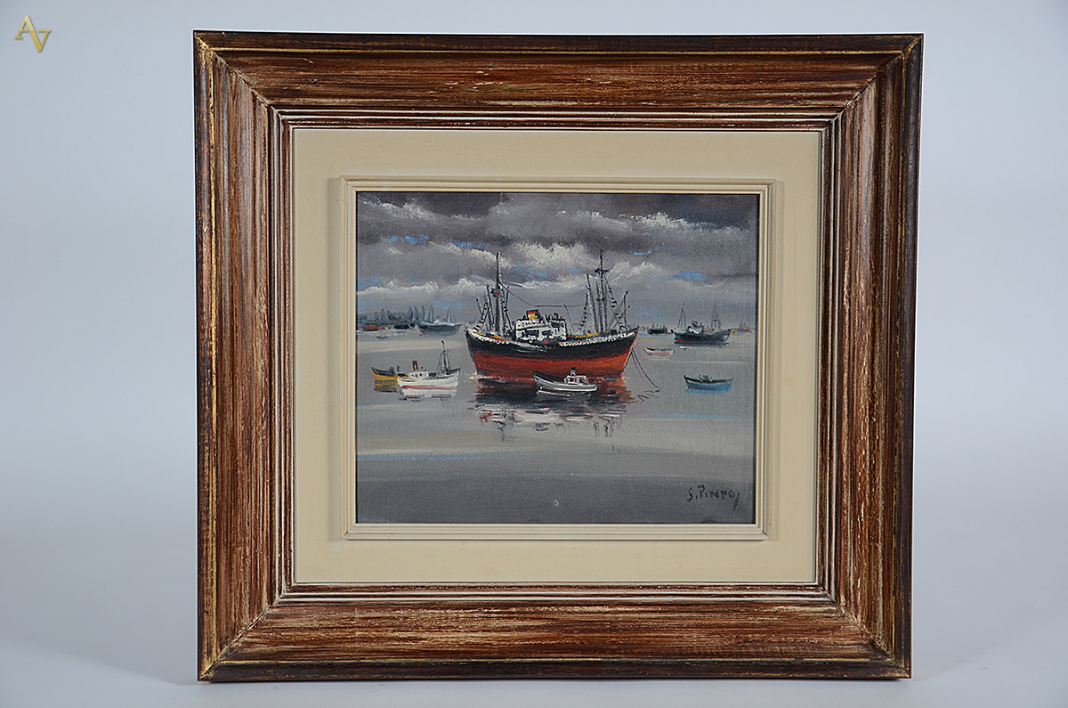 SYLVIO PINTO - marinha - ost - 38 x 46 - foto 1 de 3