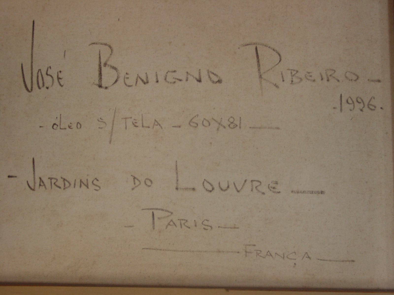 José Benigno (1955), Jardins do louvre - foto 2 de 4