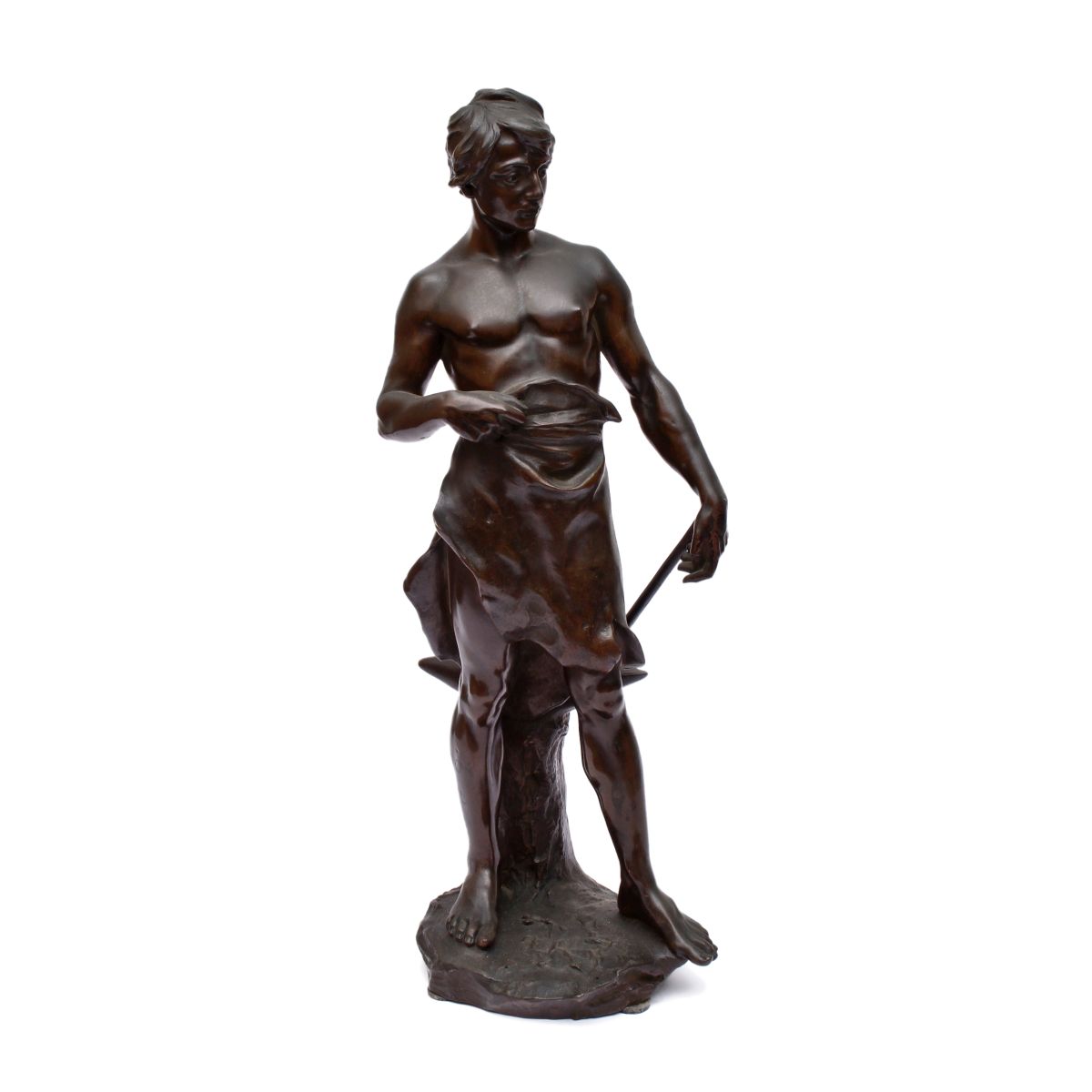 E.V. - Escultura em bronze " O forjador " . Finíssimos traços... - foto 1 de 3