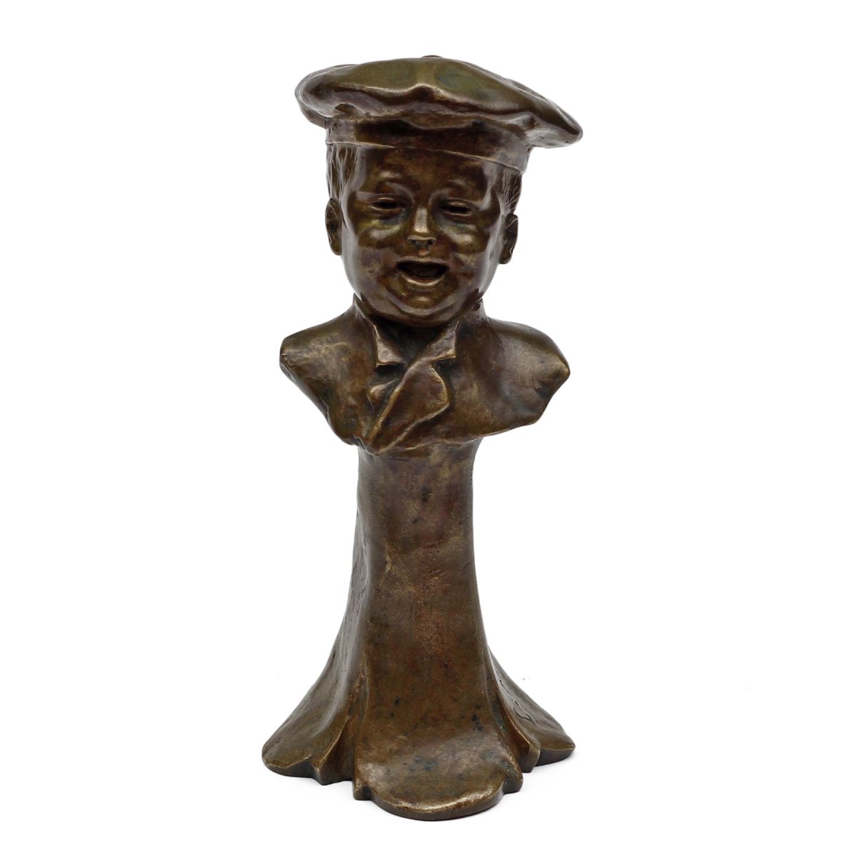 Pequena escultura em bronze , representando " L' ENFANT " . Finos... - foto 1 de 3