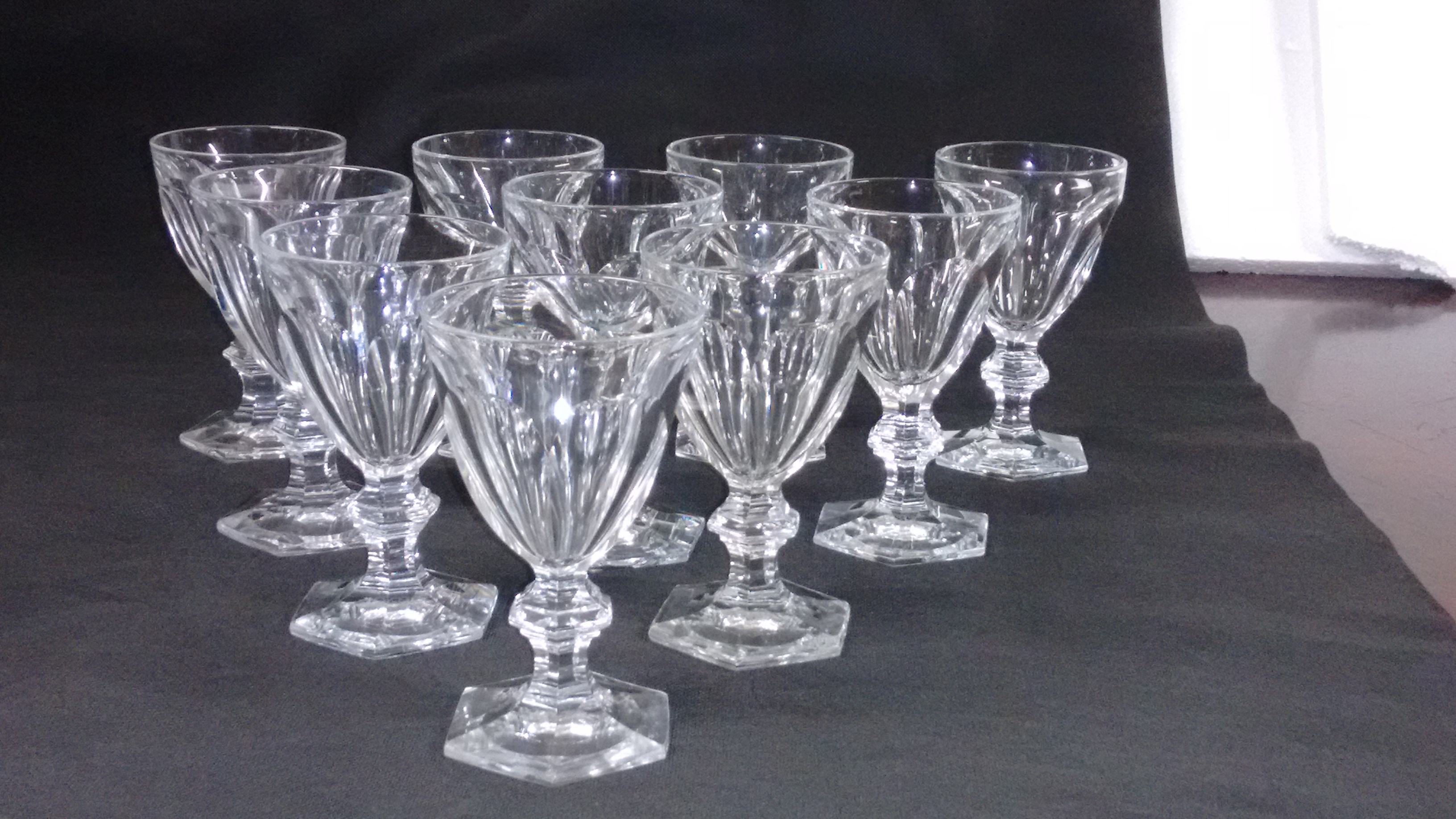 BACCARAT - Modelo Harcourt 1841- 10 taças para água de cristal... - foto 4 de 4