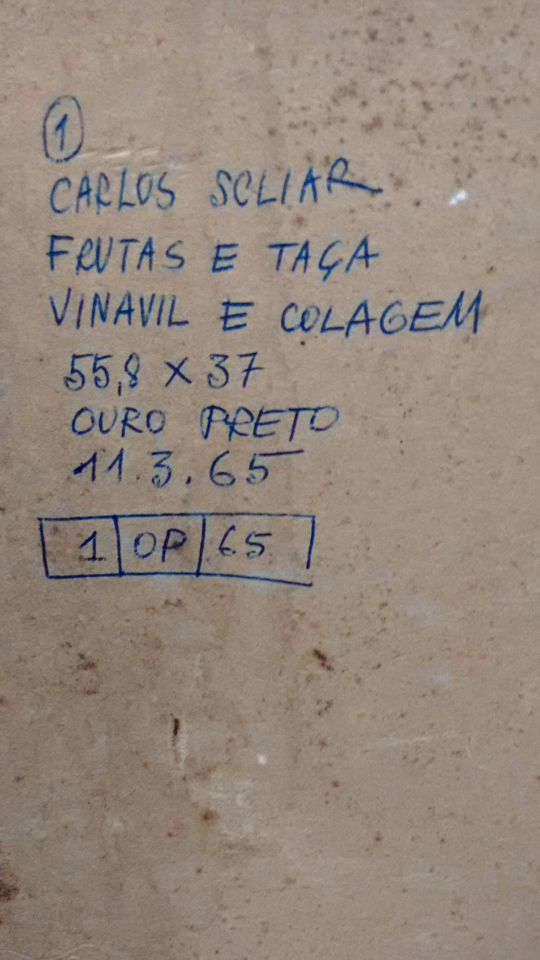 Carlos Scliar (1920-2001), Frutas e taça - foto 3 de 3