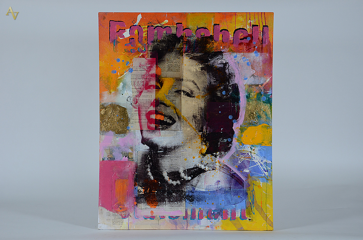 CLAUS COSTA - Marilyn Monroe - tec. mista - 80 x 100 - foto 1 de 4