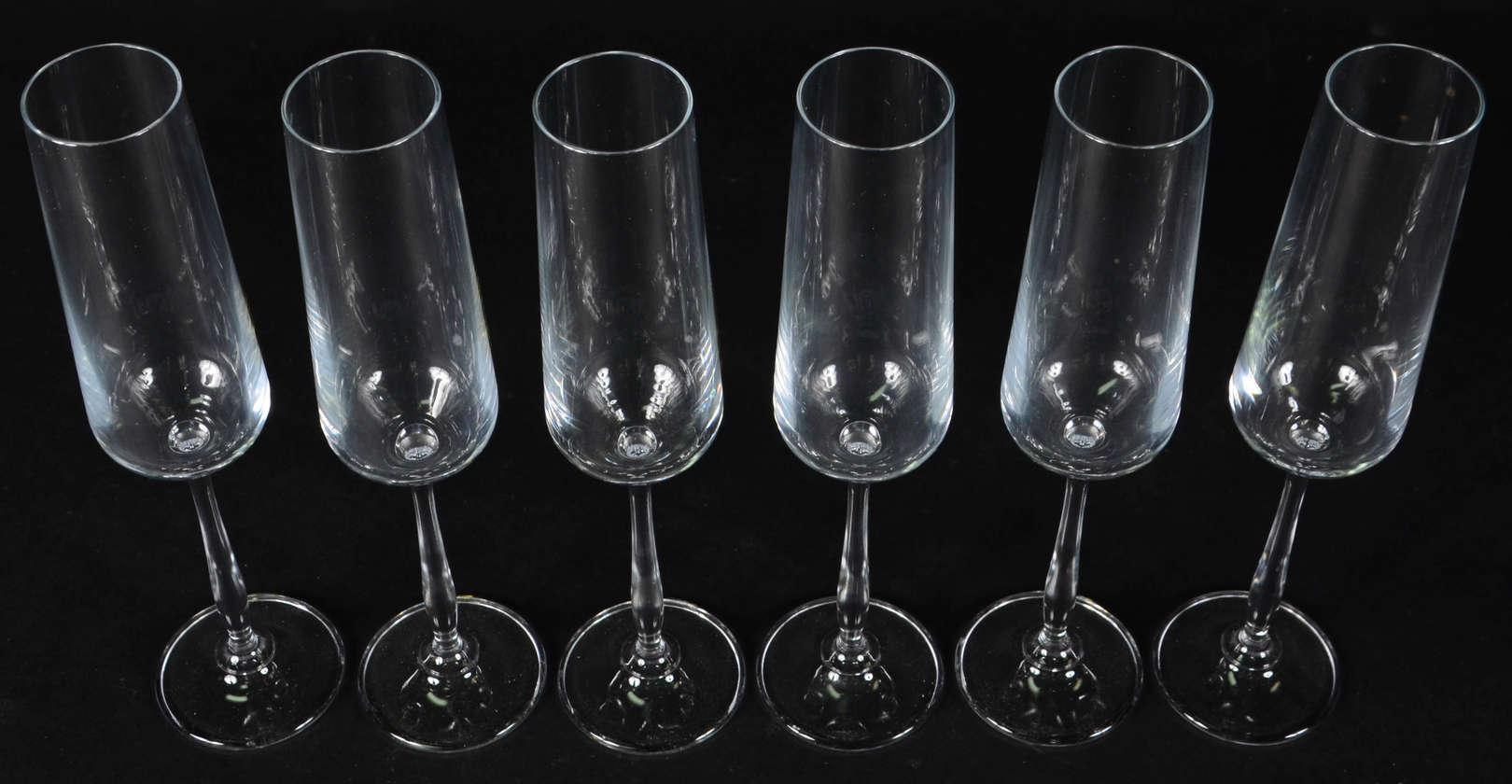 Seis flutes de cristal da Bohemia 235 ml - foto 2 de 2
