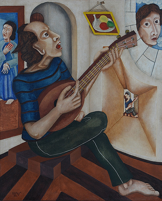 MARCIER, Tobias (1948 - 1982) - Figuras - 61 x 50 - datado 1994 - foto 2 de 3