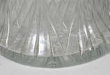 Vaso de cristal Tcheco  lapidado  (bicado na ba... - Vaso de cristal Tcheco  lapidado  (bicado na base).