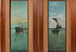 Assinatura não identificada, Barcos - Dois quadros  , o.s.m.