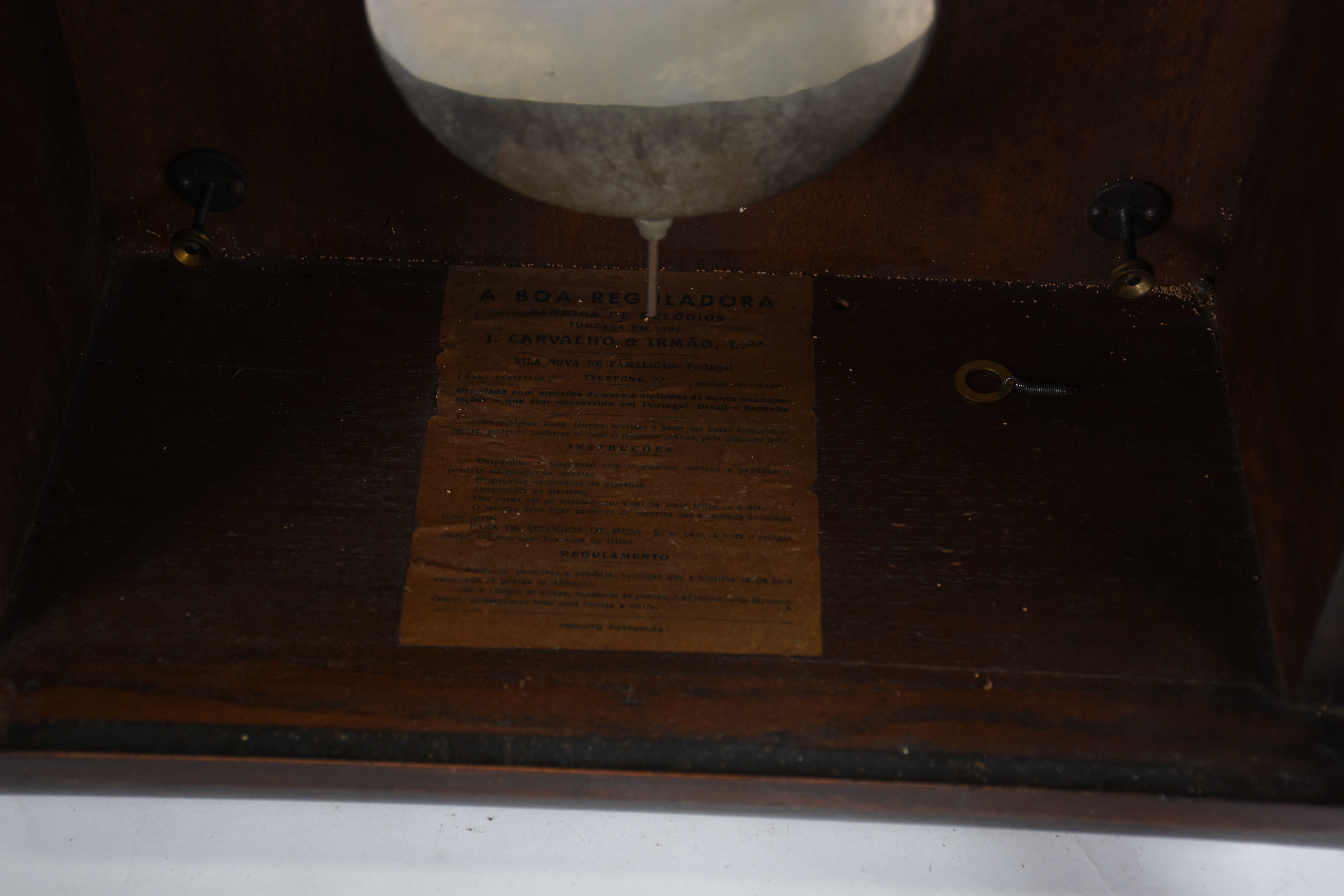 Relógio de parede " Boa reguladora " , caixa de madeira. Máquina... - foto 3 de 5