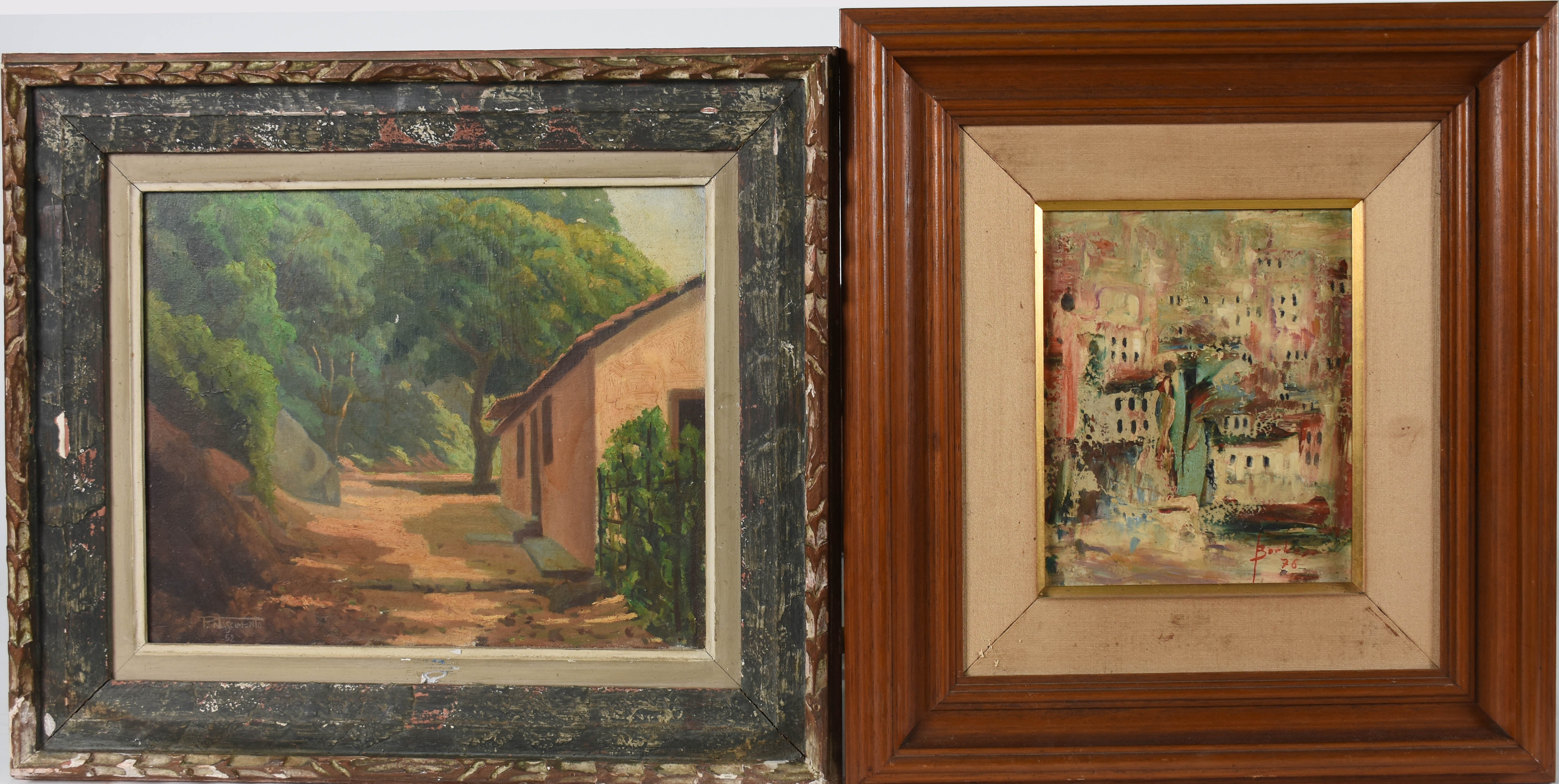 Dois quadros, PEDRO NASCIMENTO ( 1978) - paisagem - o.s.t.- 32 x 40... - foto 1 de 4