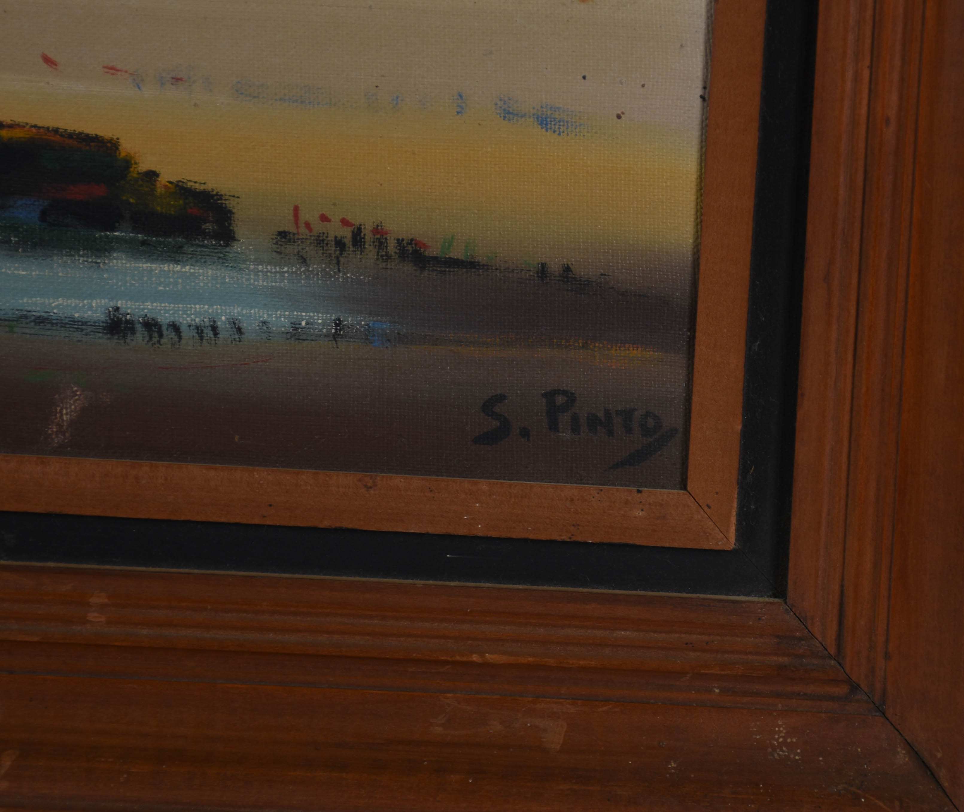 Sylvio Pinto (1918-1997), Praia com barco e figuras - foto 2 de 3