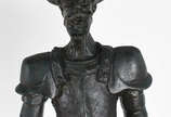 Gilberto Mandarino (1933), Dom Quixote - Escultura em bronze , base de mármore