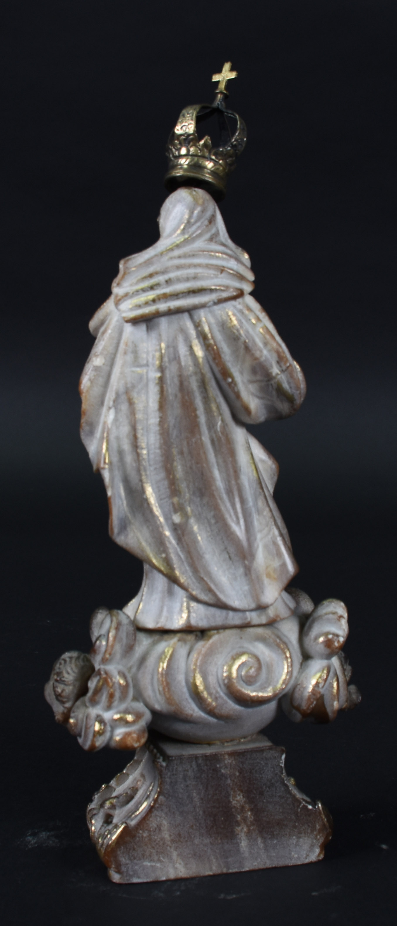 Imagem de Nossa Senhora de pedra sabão ( braço colado) - foto 2 de 2
