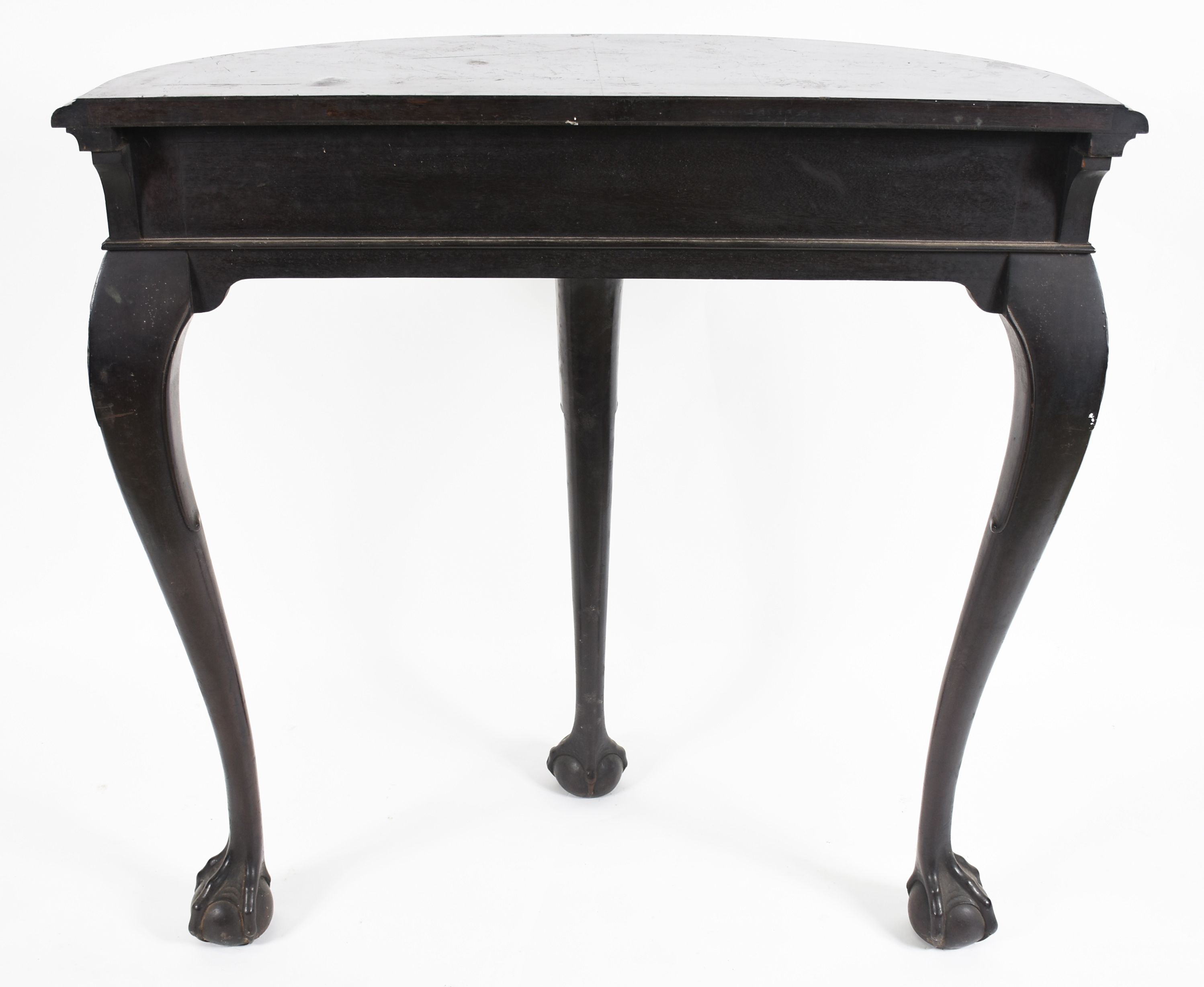 LAUBISCH - HIRTH - Console de madeira nobre feitio meia lua, saia... - foto 5 de 7