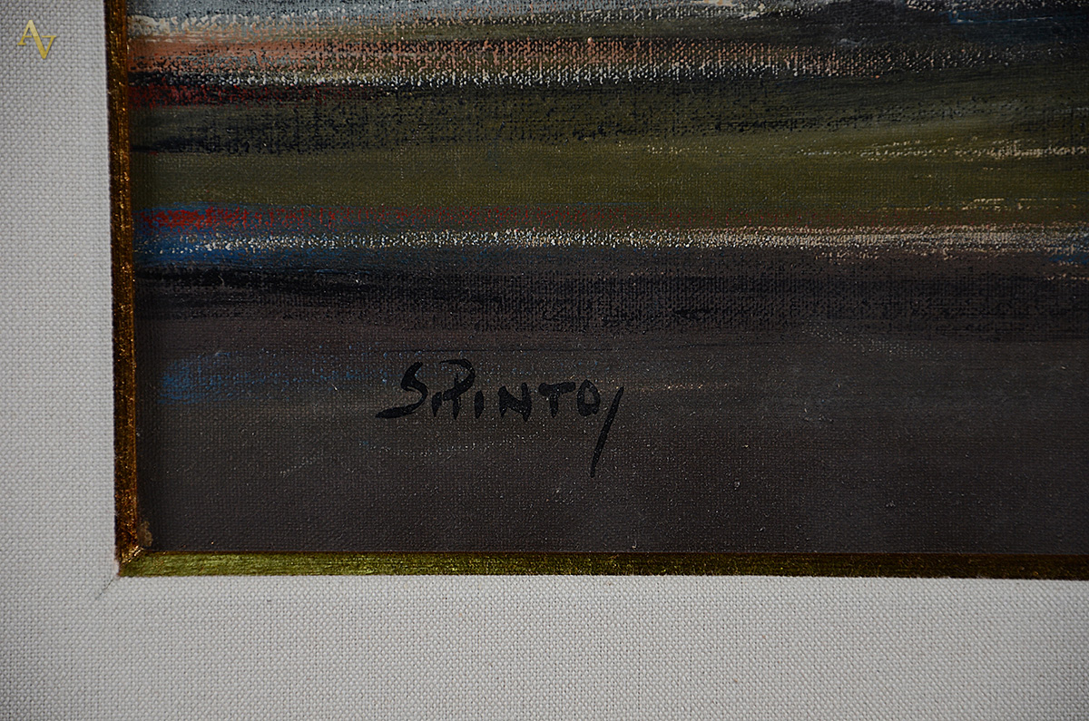 SYLVIO PINTO - Ponta da Areia - Marinha - 65 x 80 - déc. 60 - foto 3 de 3
