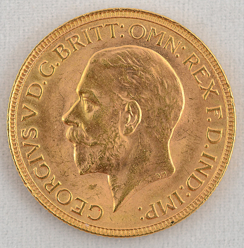 Moeda em ouro 22 K: Sterling Pound de 1932. GEORGIUS V. Peso total 8... - foto 1 de 2