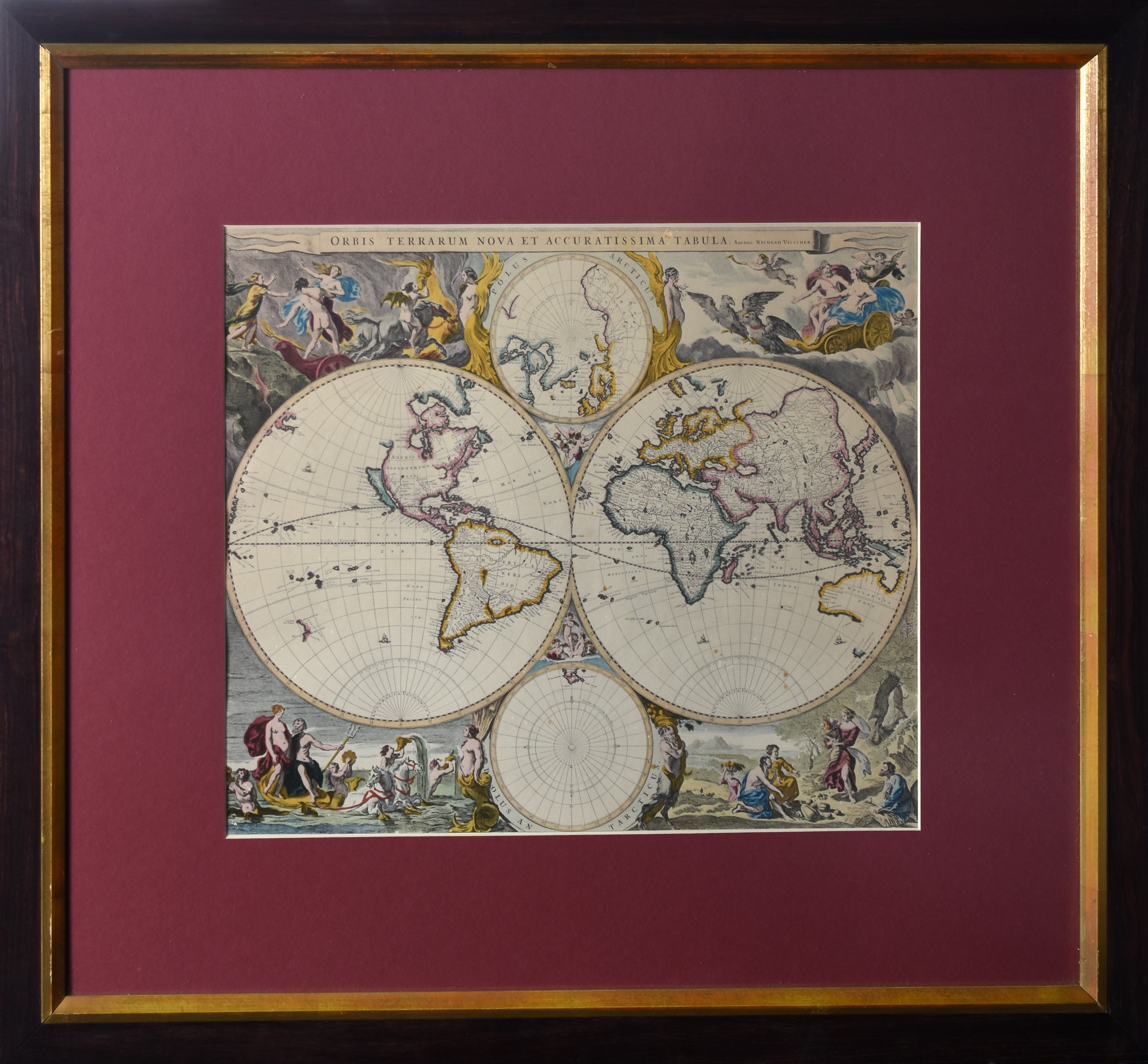 Gravura mapa mundi - foto 1 de 5