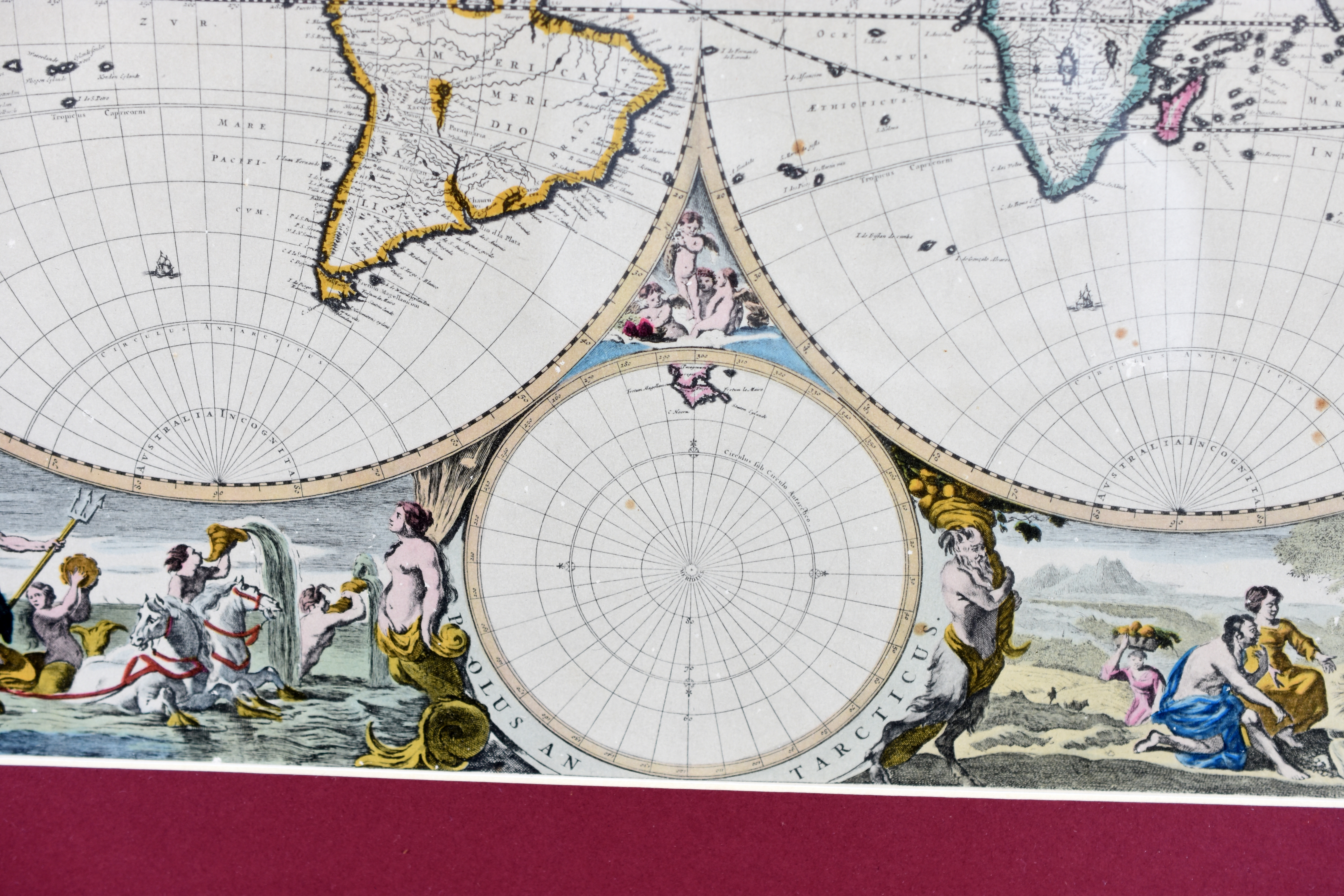 Gravura mapa mundi - foto 4 de 5