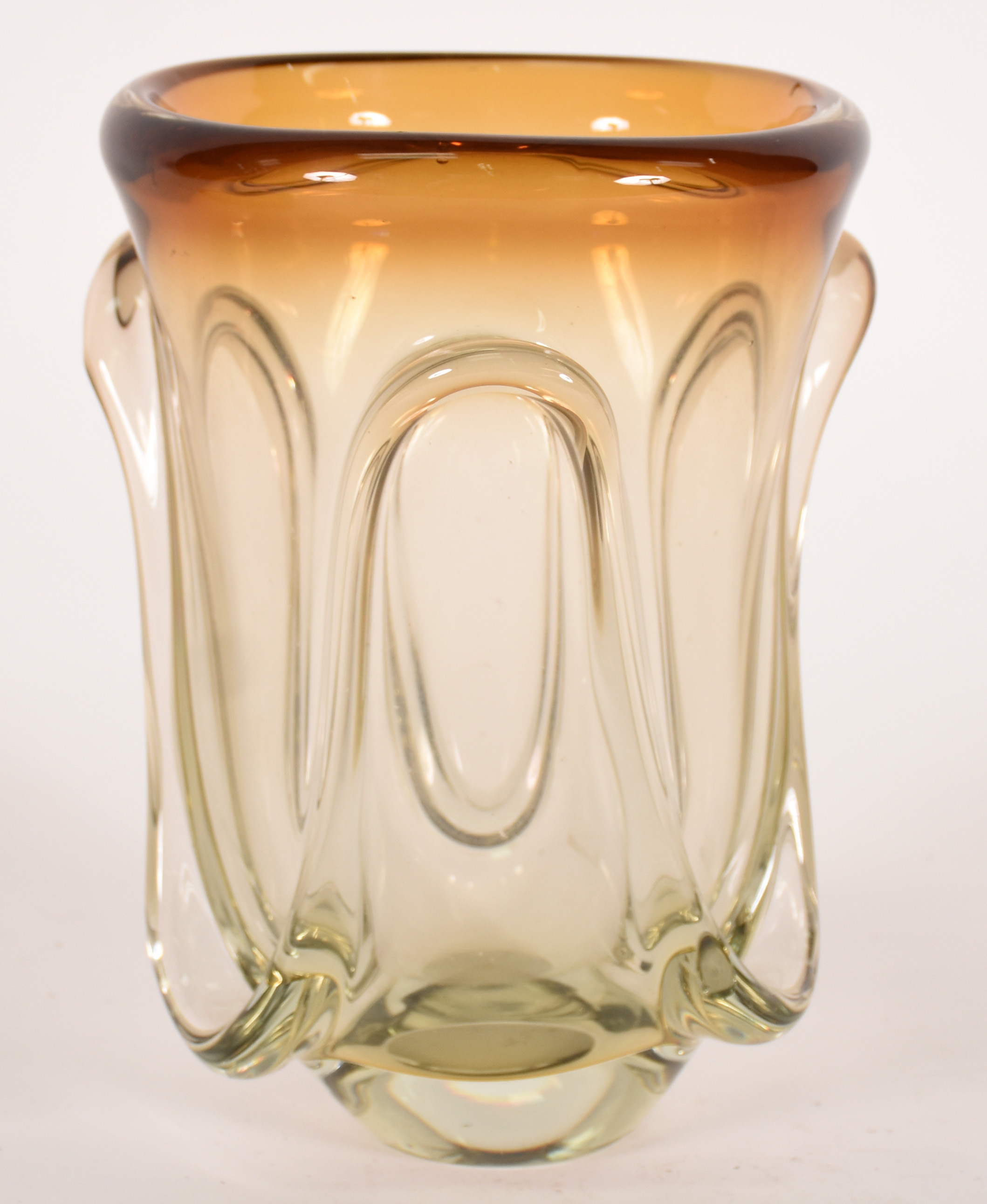 Vaso de Murano âmbar degradê - foto 1 de 2