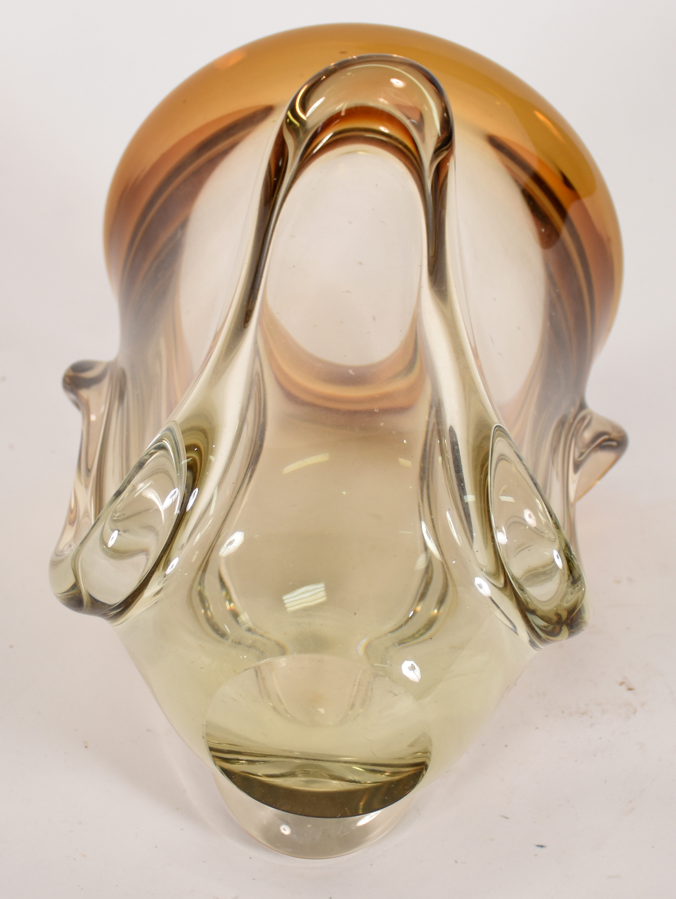 Vaso de Murano âmbar degradê - foto 2 de 2