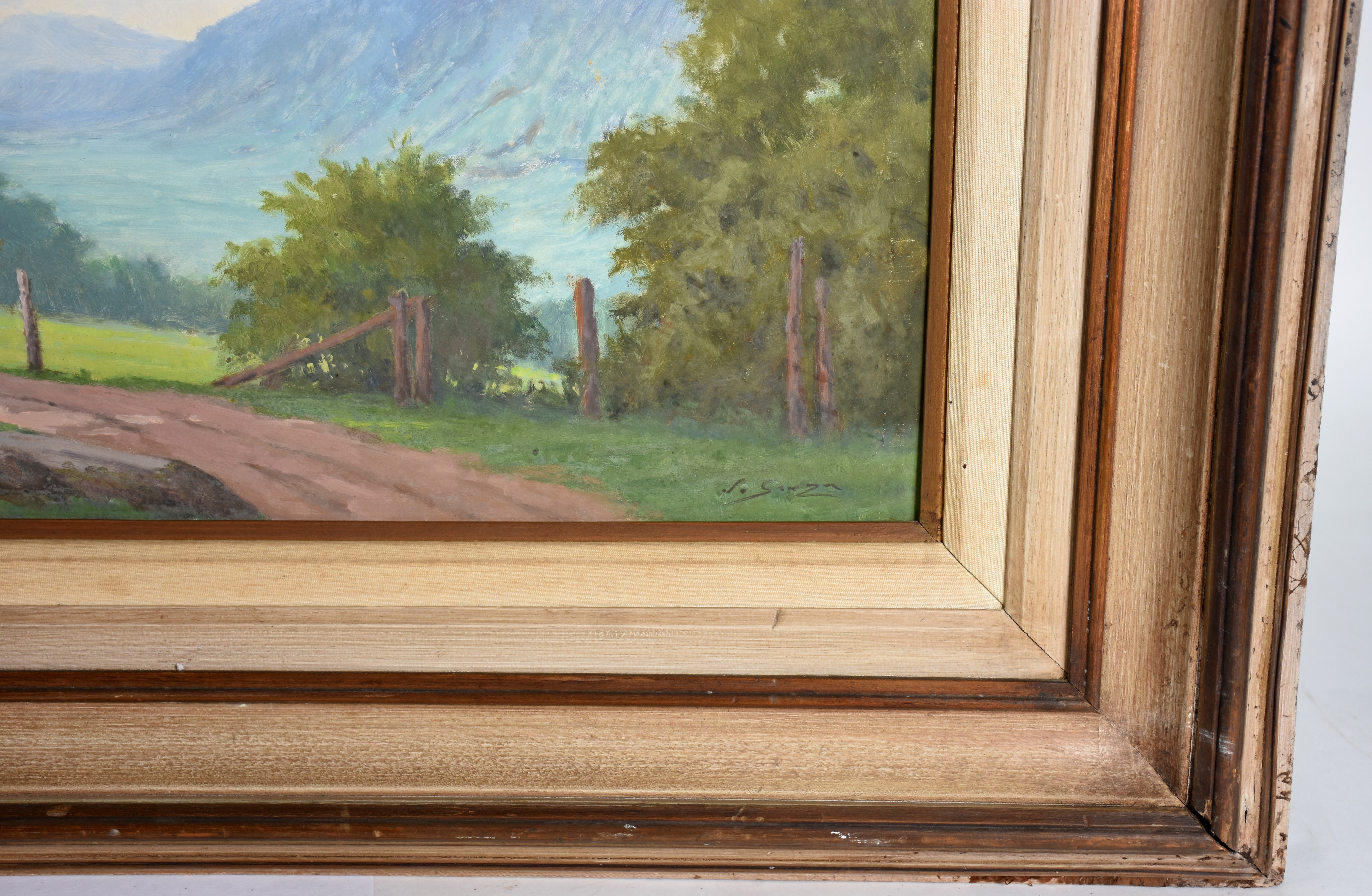 Dois quadros: - ROBERTO DE SOUZA ( 1935) - o.s.e Paisagem - 53 X 78... - foto 3 de 4