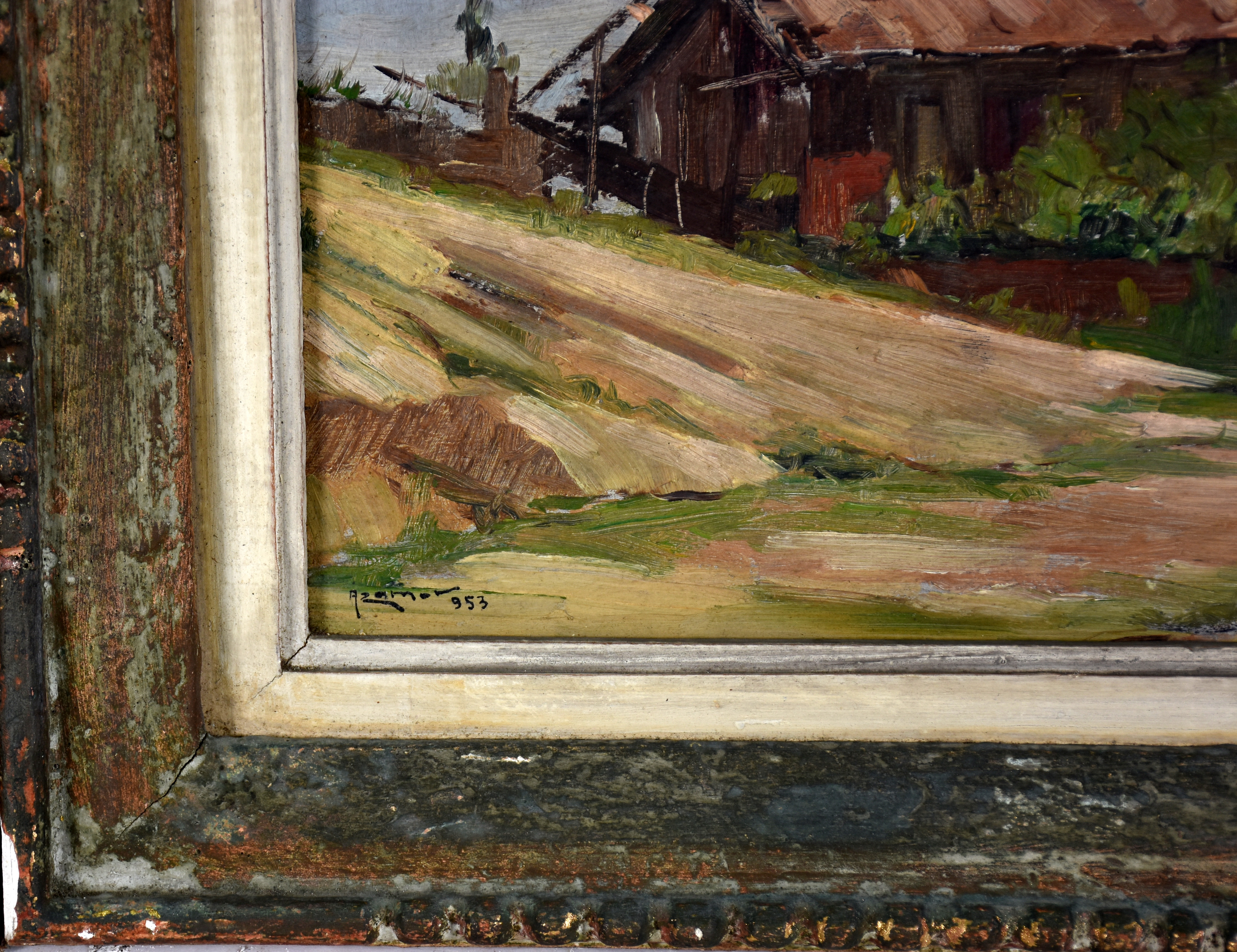 A.M.SCHEER - o.s.m.- Paisagem - 22 X 27 - P. ALMEIDA - o.s.e... - foto 4 de 5