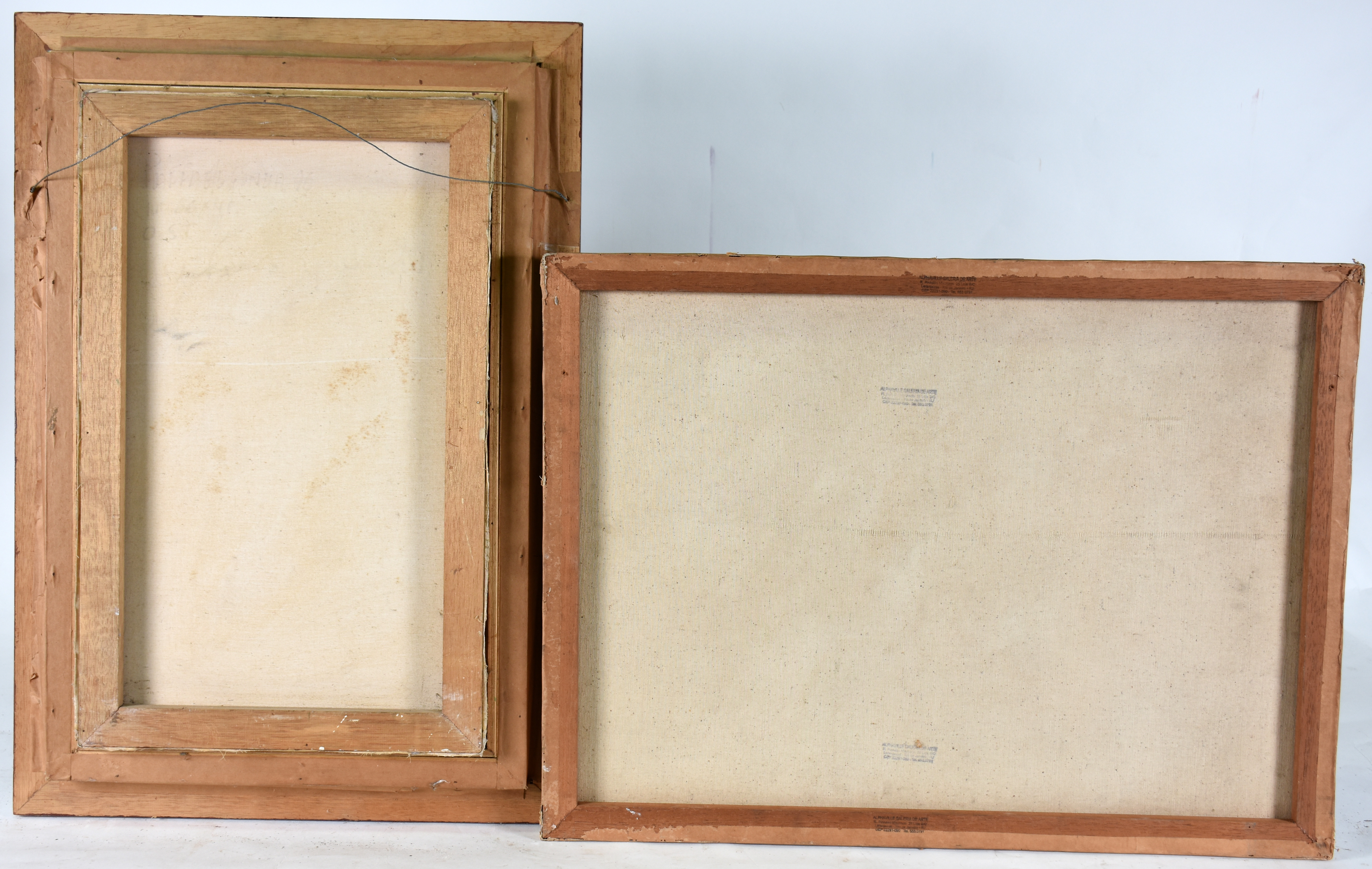 Dois quadros : - R. GORIZIA ( 1880/ 1959)- Dom Quixote - 65 X 40... - foto 4 de 4