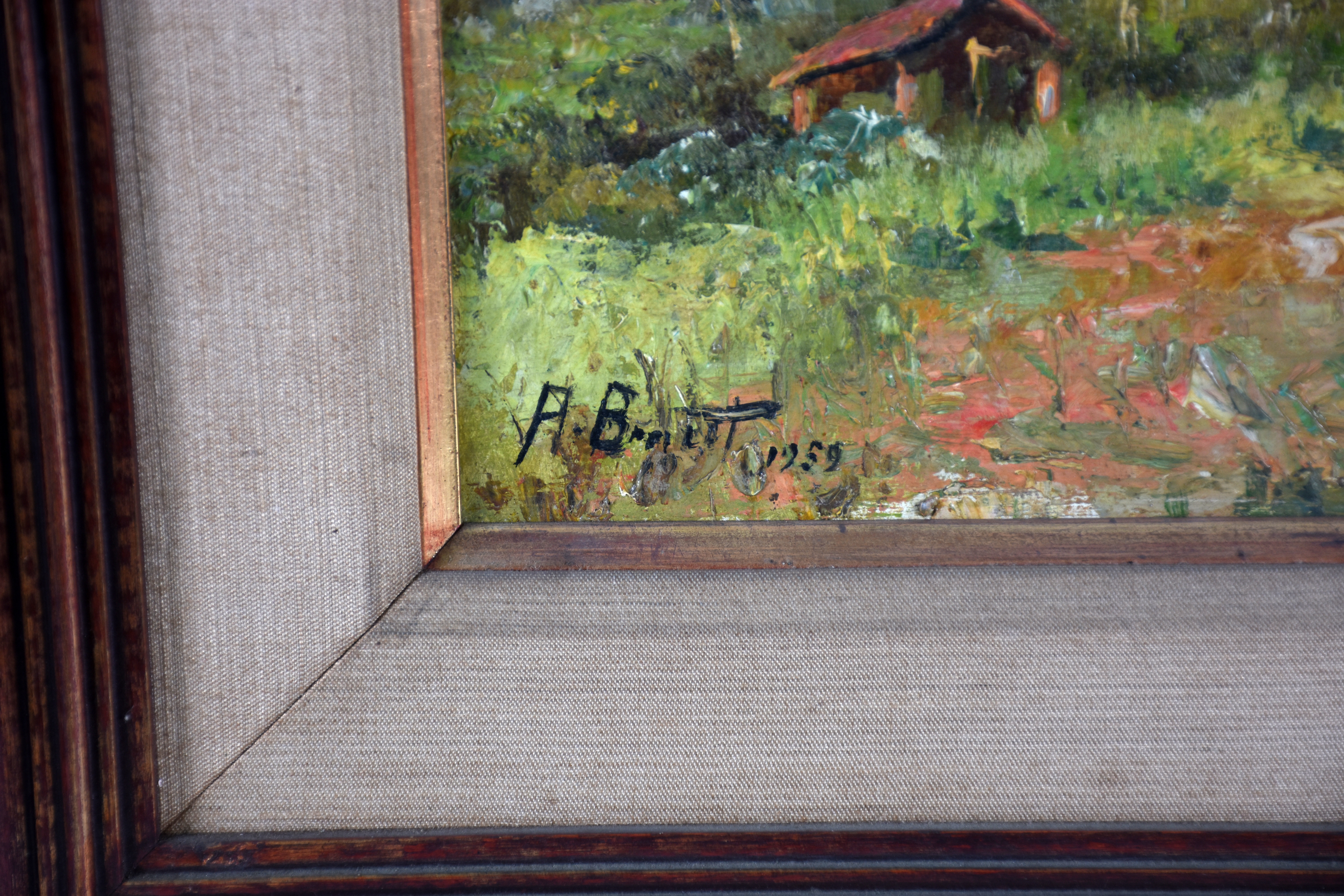 Dois quadros : ´- CARVALHAES -o.s.t. - Flores - 49 X 58 -A. BRUNET... - foto 4 de 4
