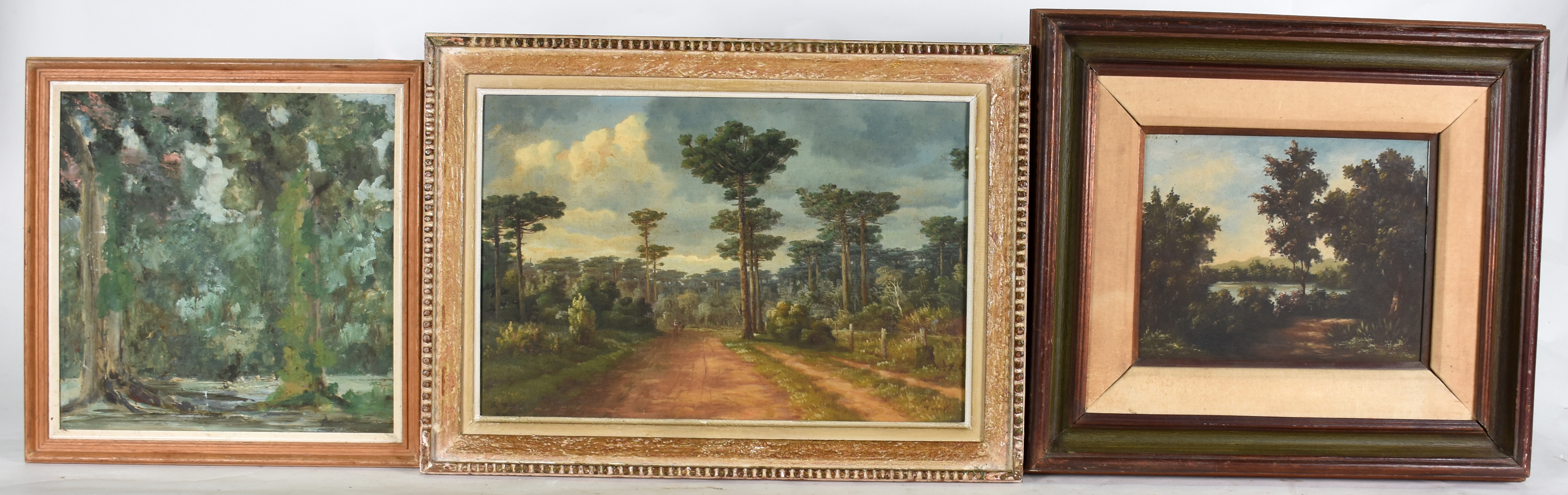 Três quadros: -ALAN CARLSON - o.s.e. - Paisagem - 39 X 39 . - B... - foto 1 de 5