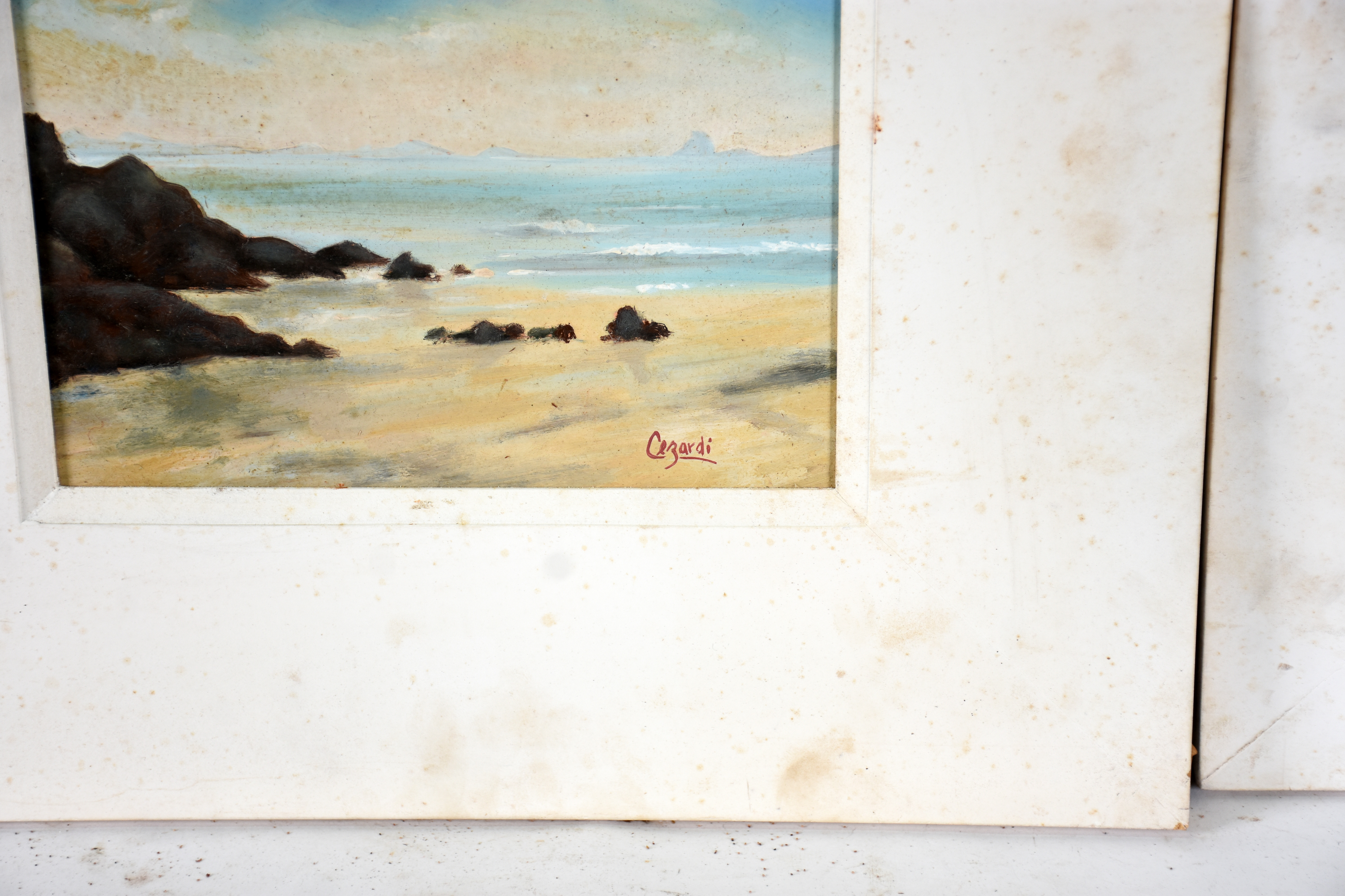 Quatro quadros: - A. LOWENSTEIN - o.s.t. - Pais com casa - 18 X 24... - foto 2 de 6