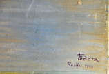 Fédora do Rego Monteiro (1889-1975),  - o.s.t., datado de 1948 ( com 6 furos)
