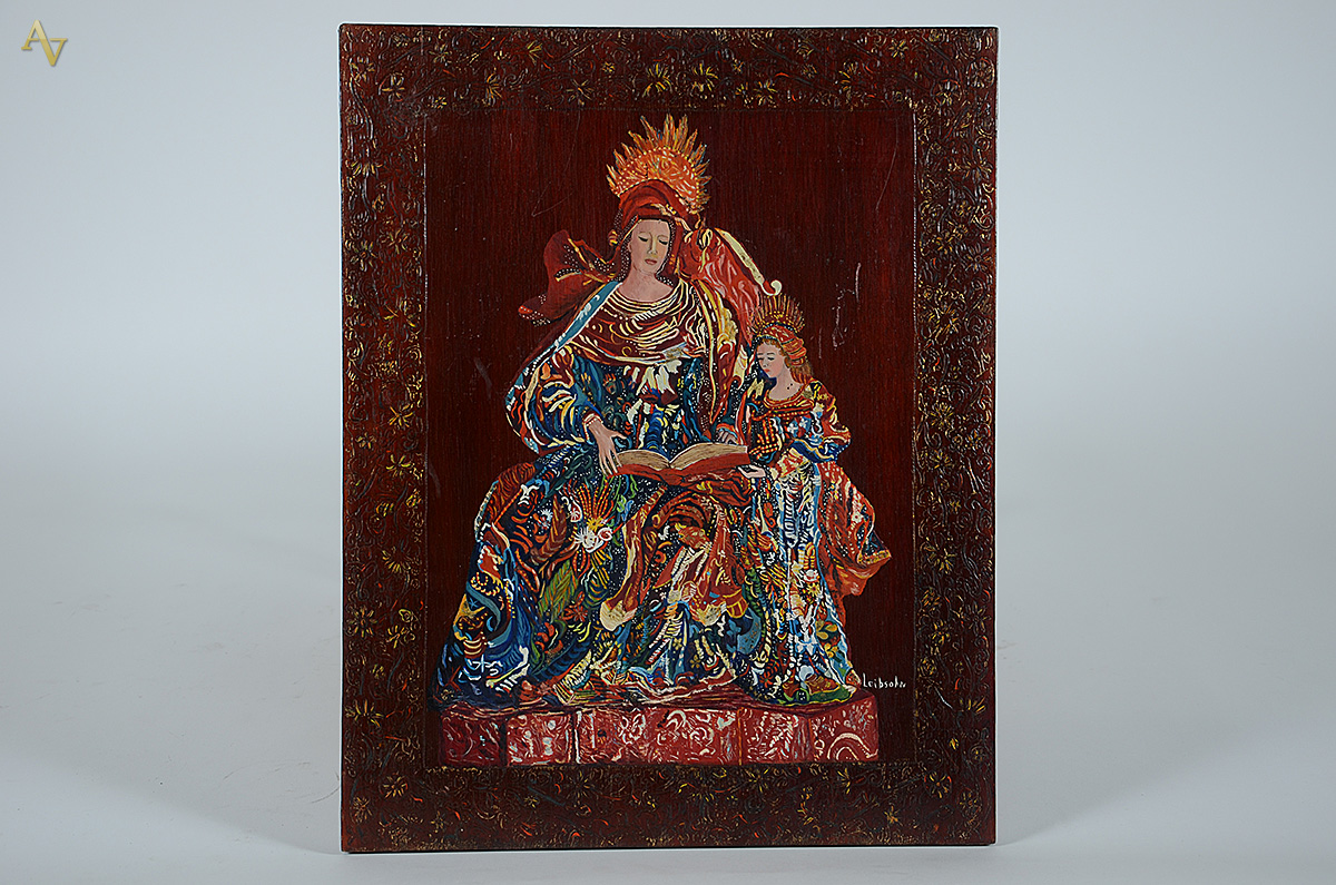 OLGA LEIBSOHN - Santana e a menina - osm - 36 x 45 - foto 1 de 5