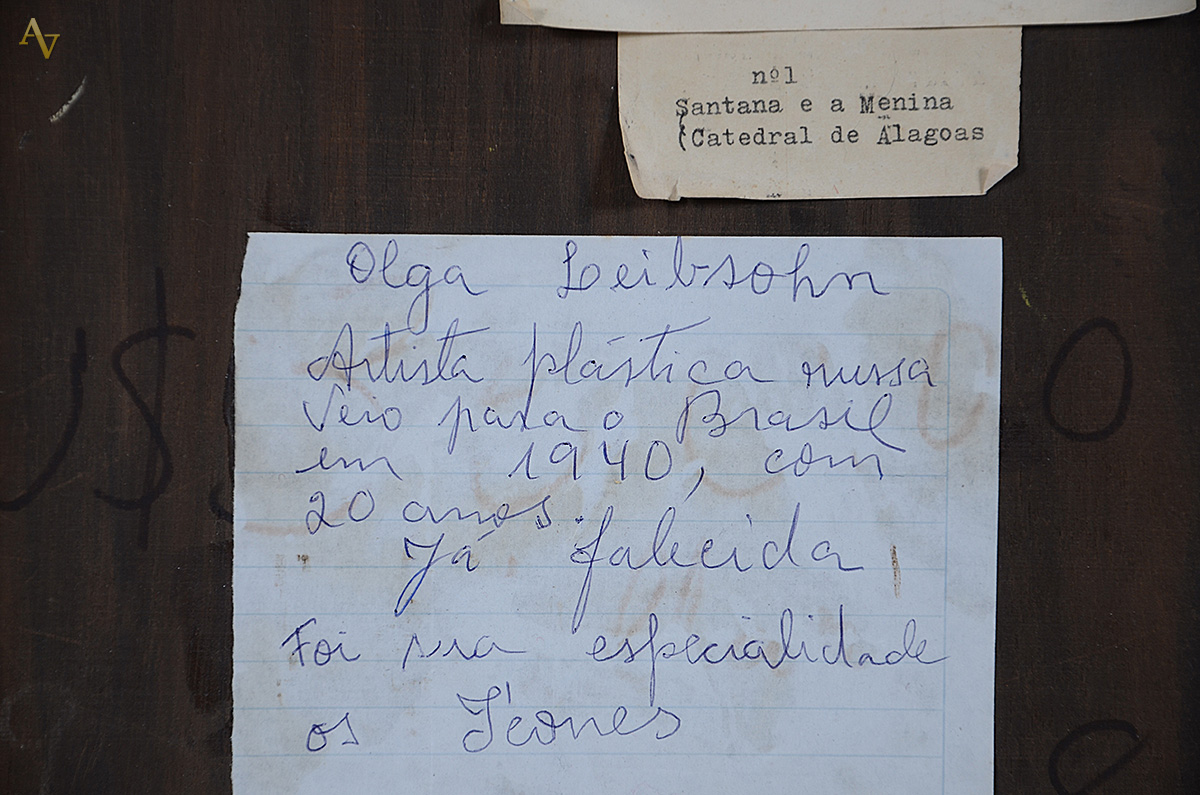 OLGA LEIBSOHN - Santana e a menina - osm - 36 x 45 - foto 5 de 5