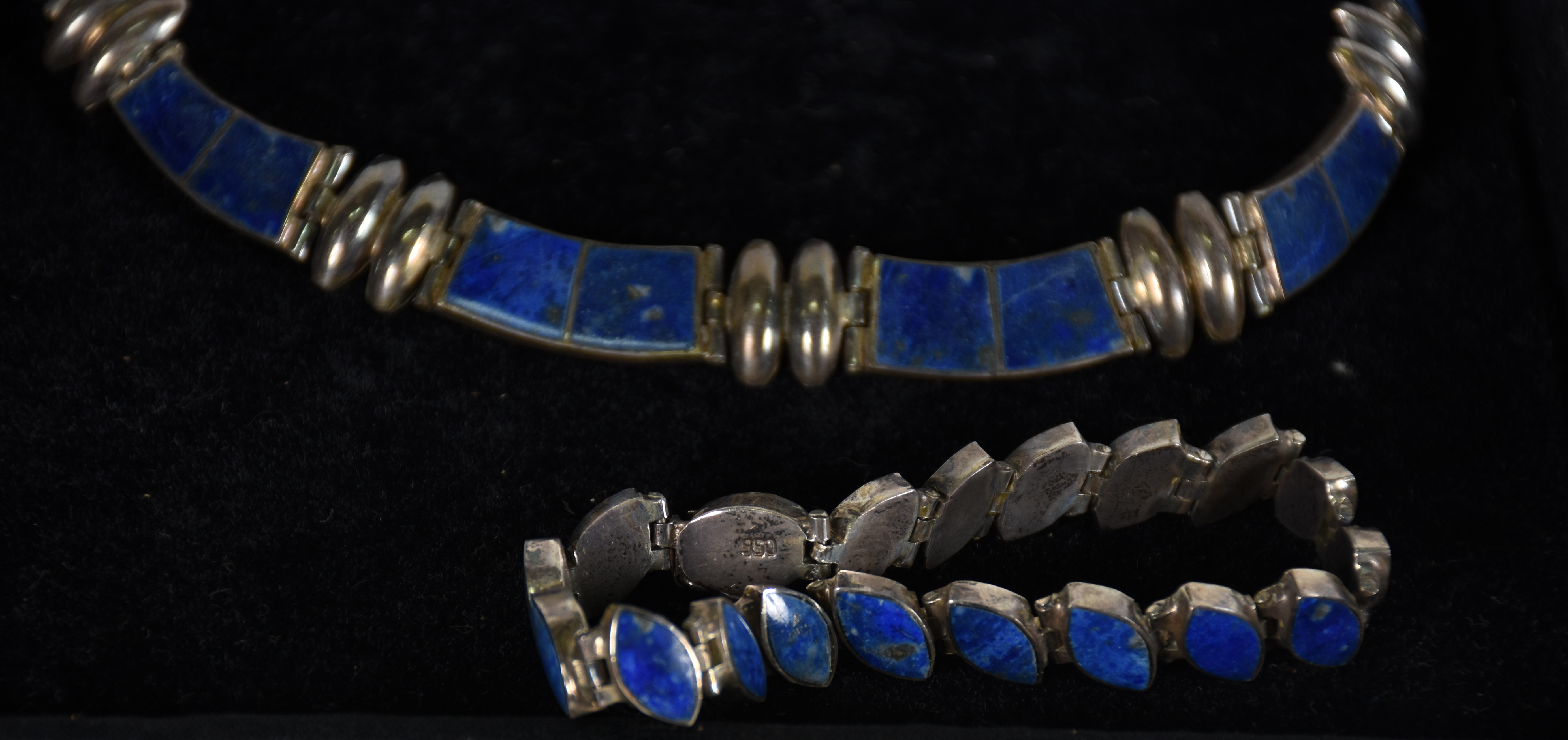 Conjunto , Gargantilha, brinco, anel ( aro 20 ) e pulseira . ( no... - foto 2 de 3