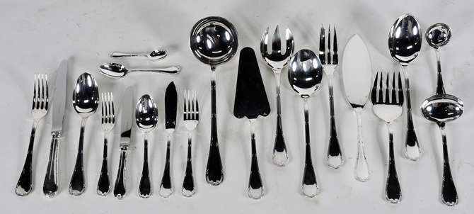 Christofle 廃盤　Rubanea gris 10点セット 780de7f1b16526367f06aec3a2eeed